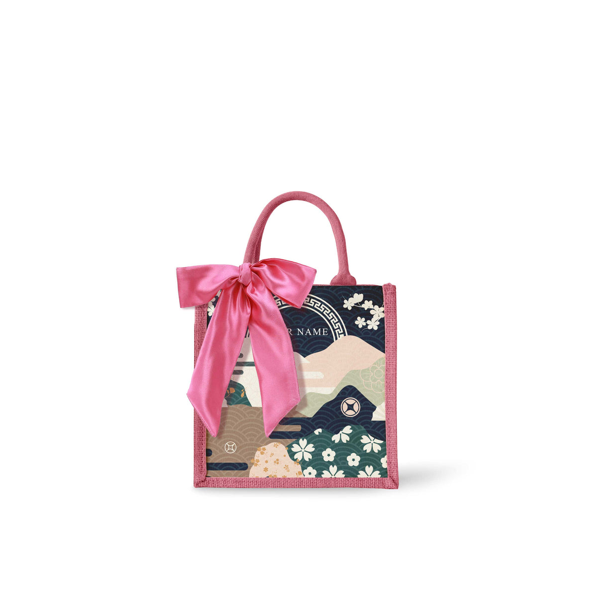 Fortune Garden (Navy Design) Tote Bag