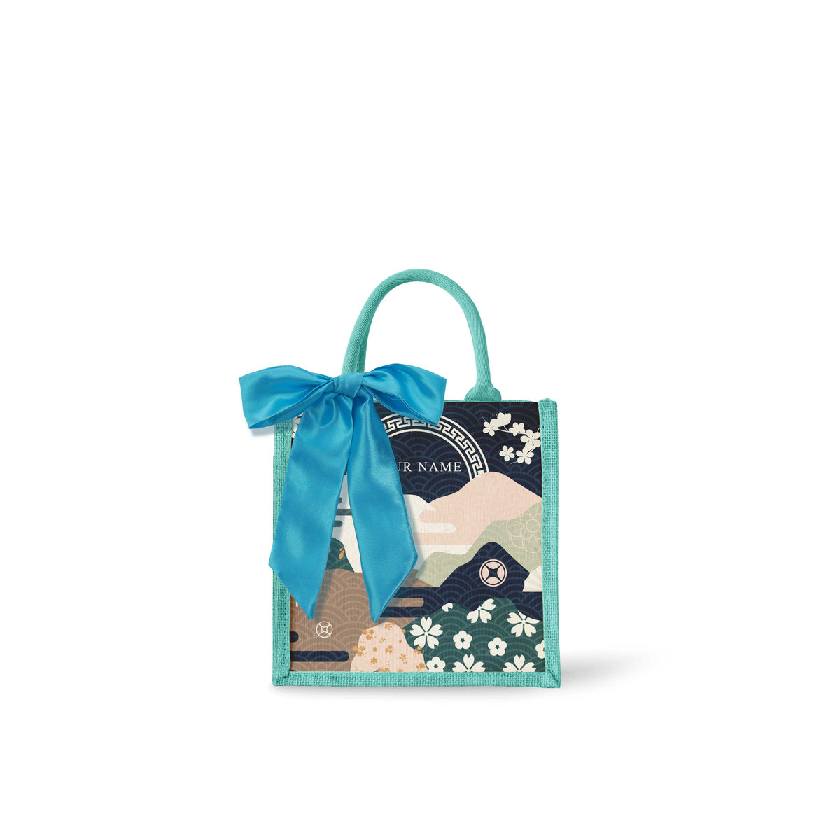 Fortune Garden (Navy Design) Tote Bag