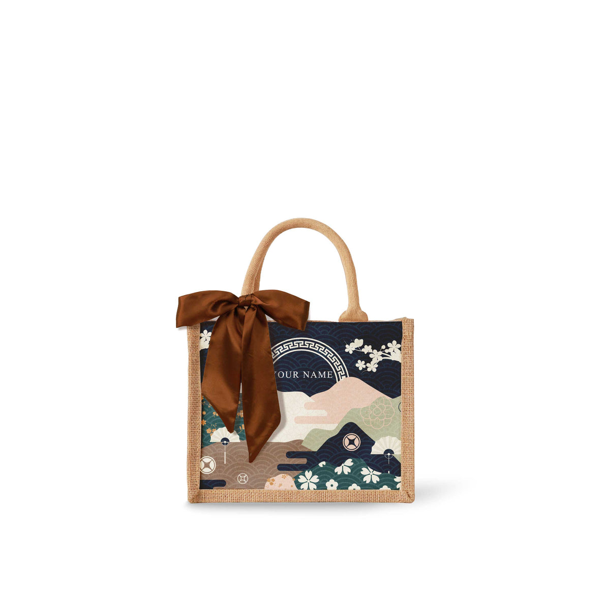 Fortune Garden (Navy Design) Tote Bag