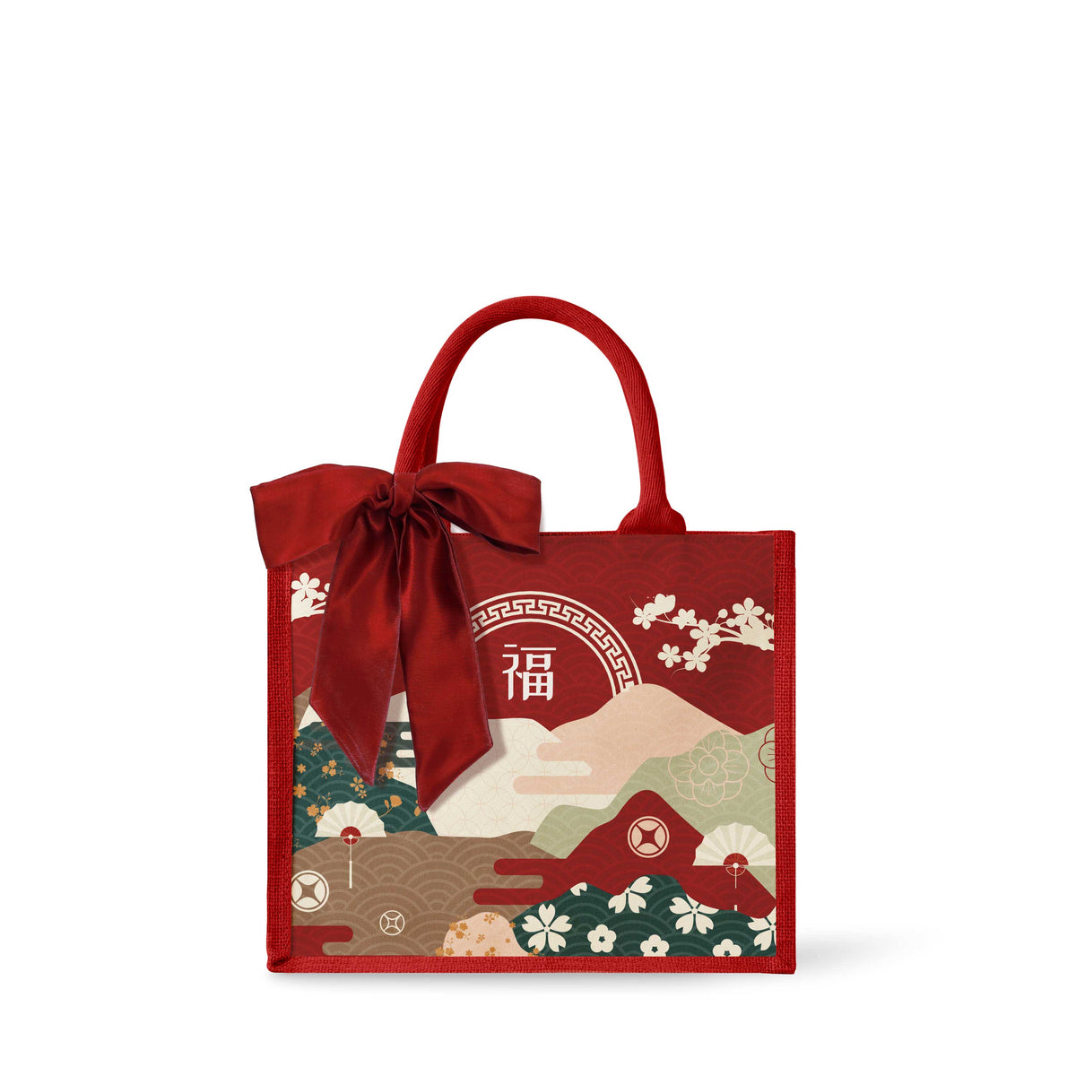 Fortune Garden (Red Design) Tote Bag