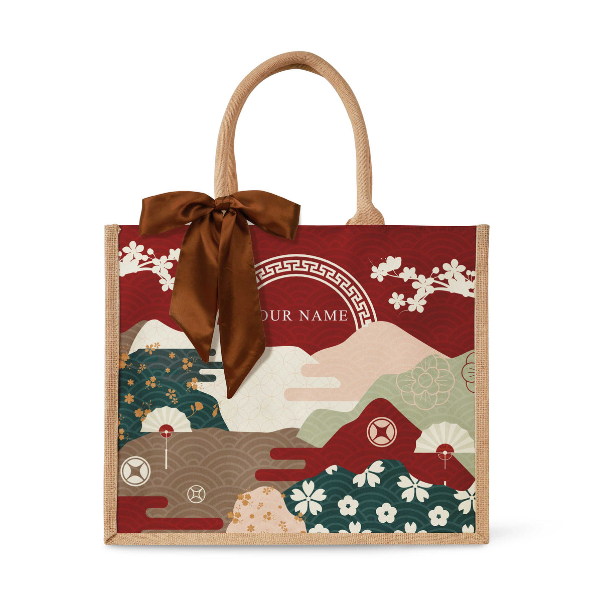 Fortune Garden (Red Design) Tote Bag