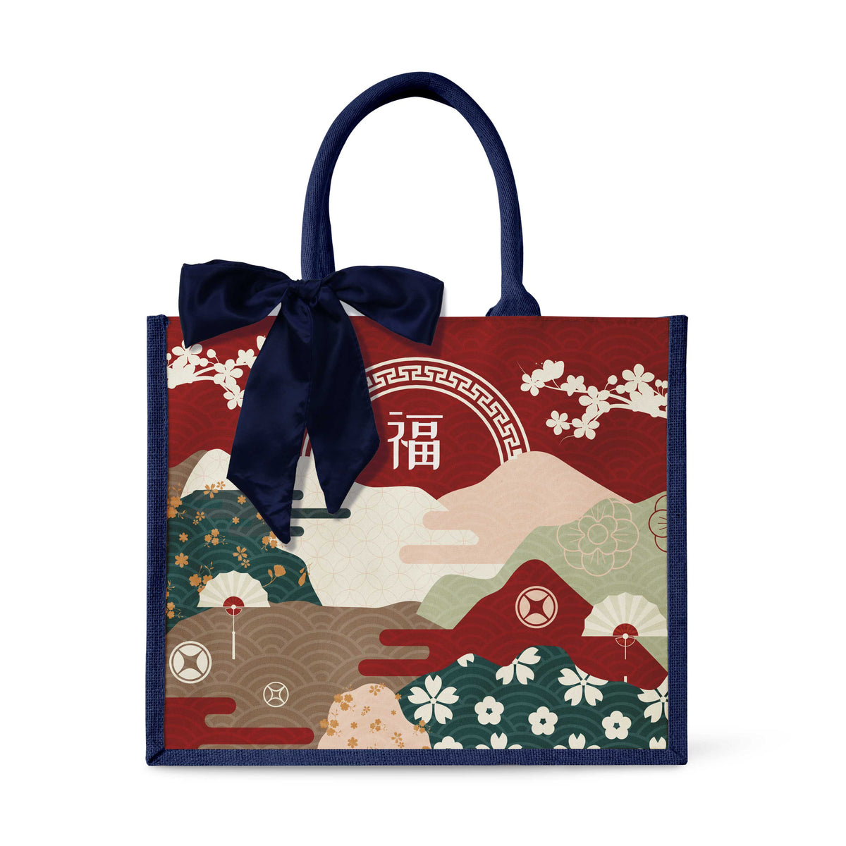 Fortune Garden (Red Design) Tote Bag