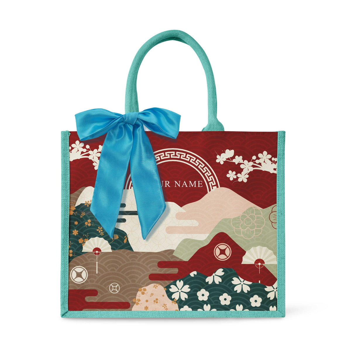 Fortune Garden (Red Design) Tote Bag