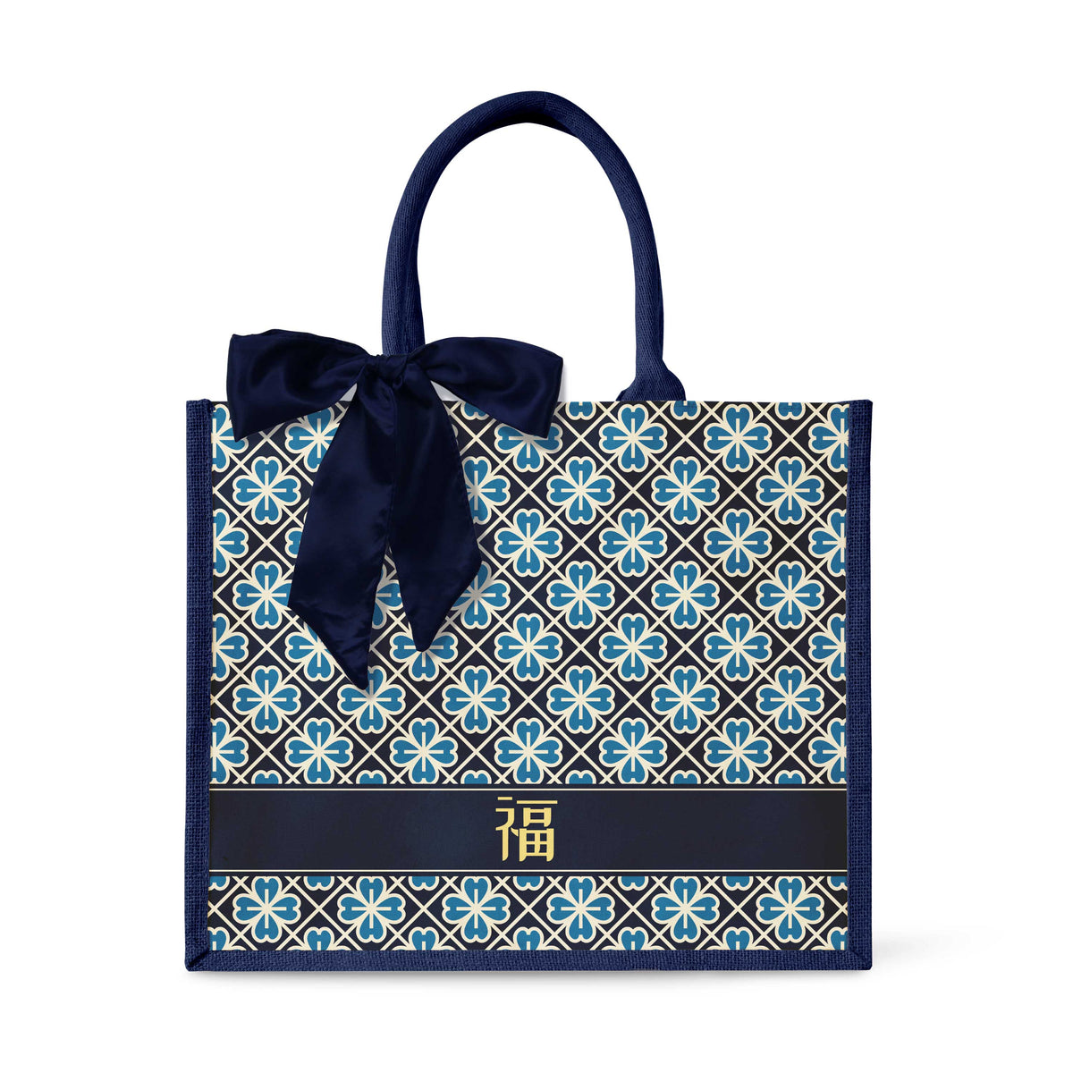 Lucky Jade (Navy Design) Tote Bag