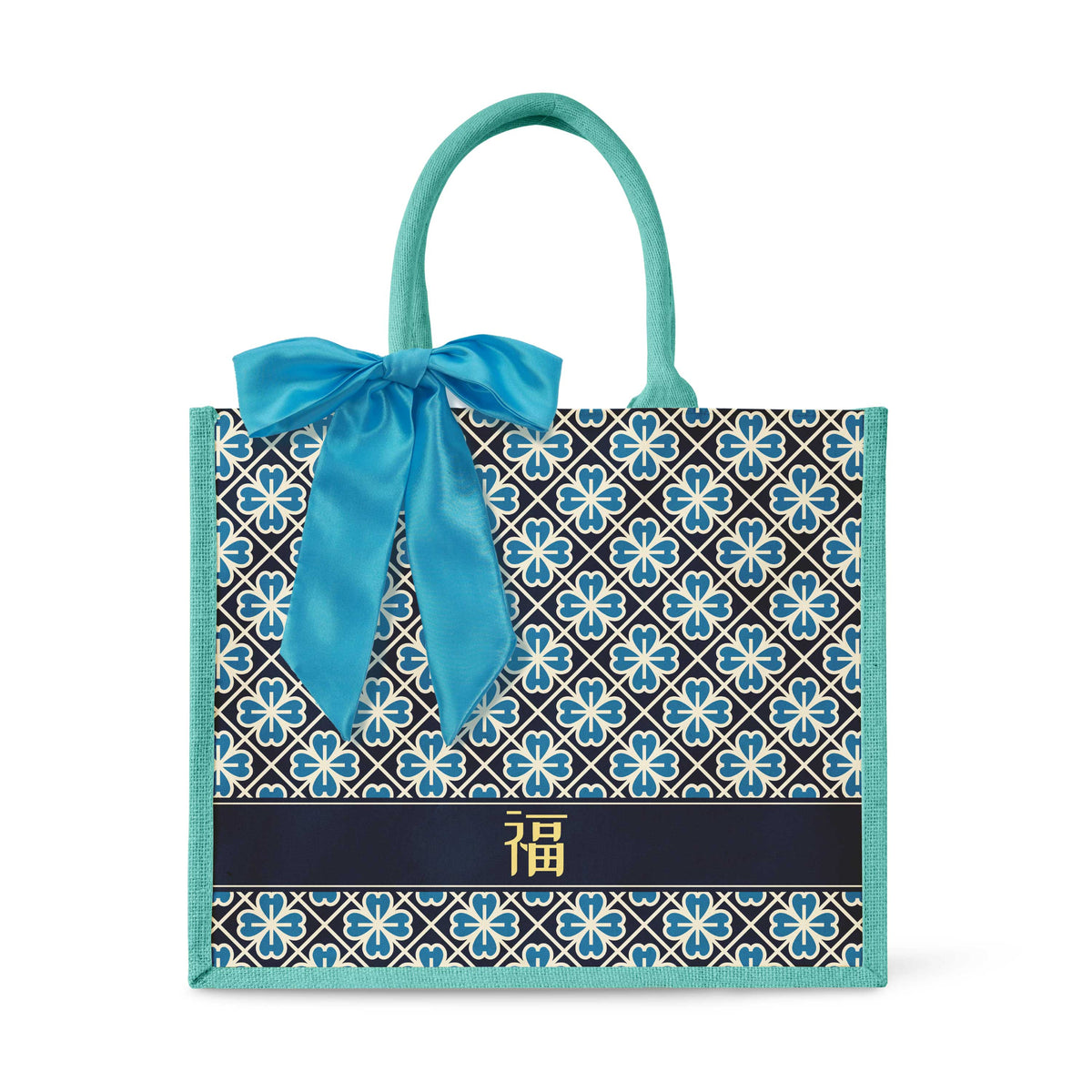 Lucky Jade (Navy Design) Tote Bag