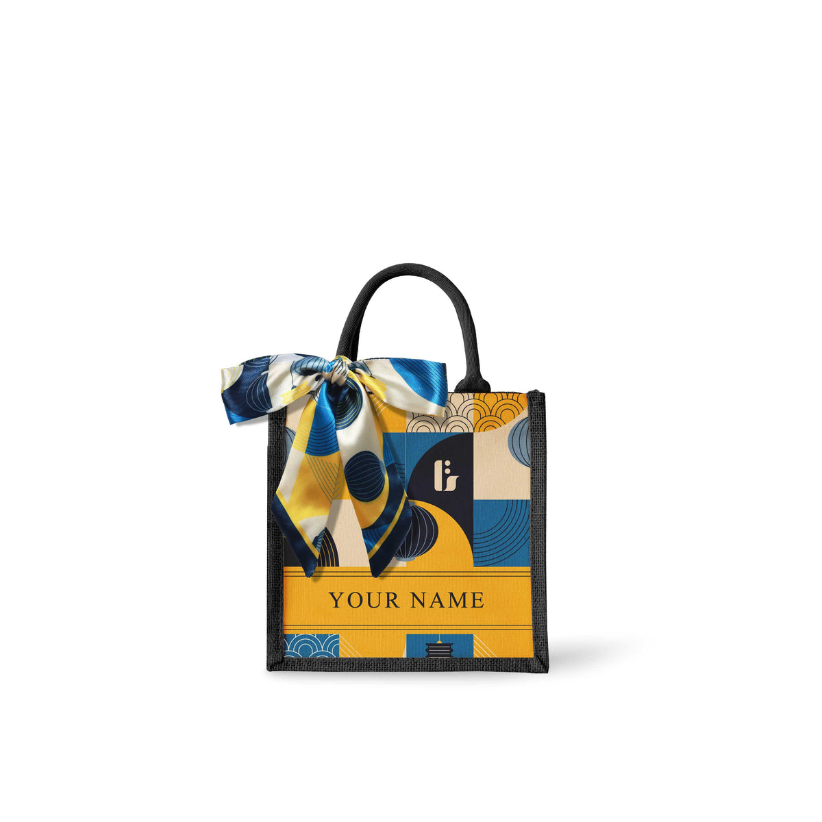 Lunar Blessing (Navy Design) Tote Bag