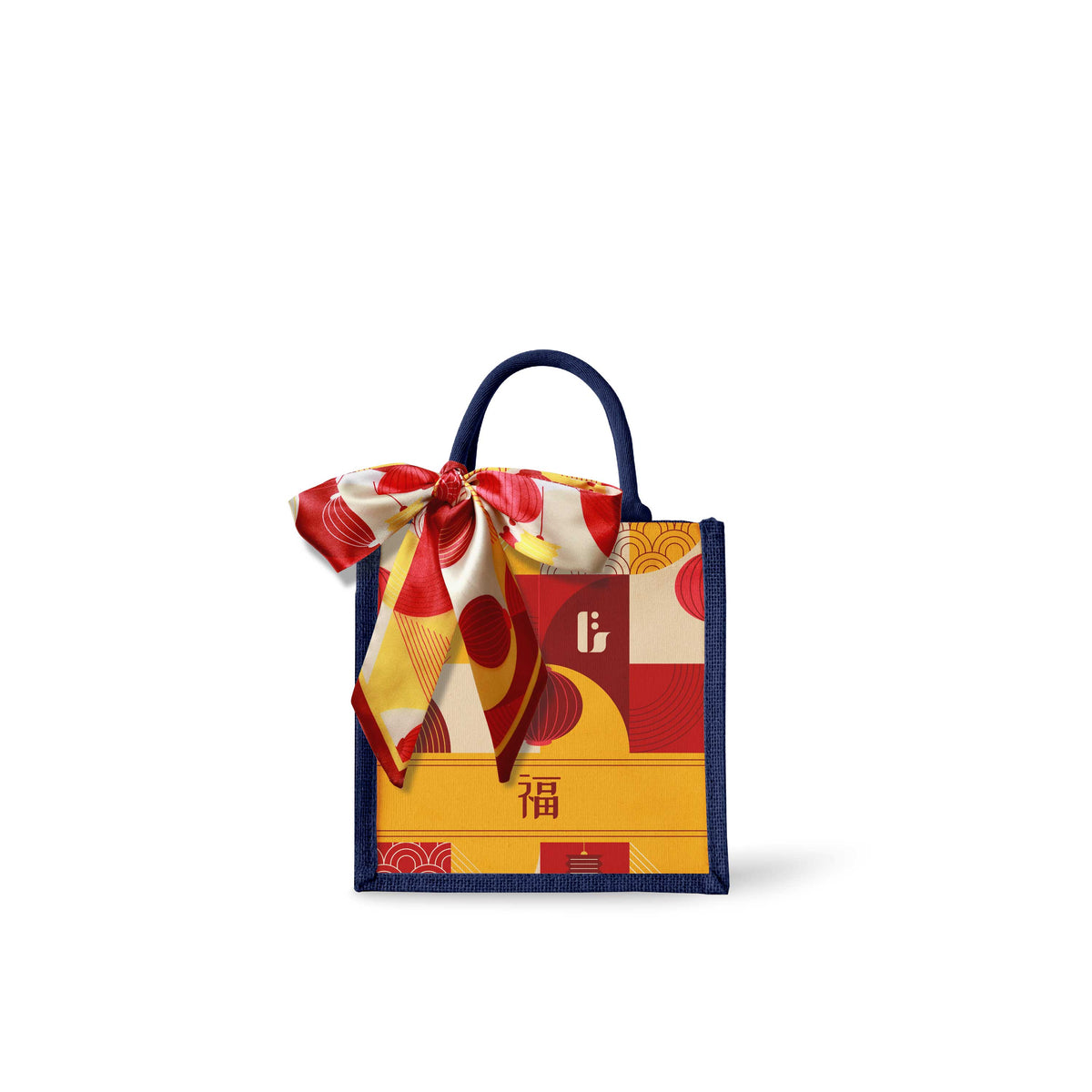 Lunar Blessing (Red Design) Tote Bag