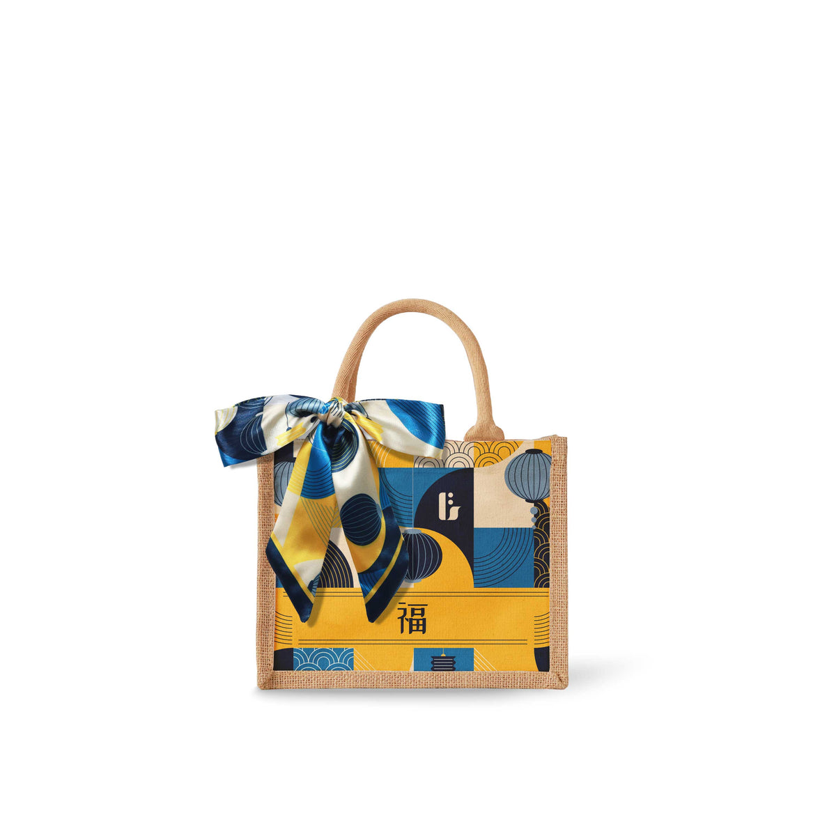 Lunar Blessing (Navy Design) Tote Bag