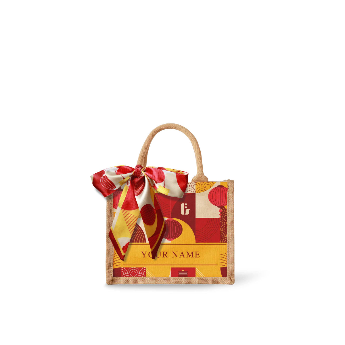 Lunar Blessing (Red Design) Tote Bag