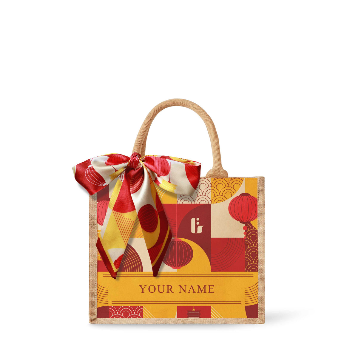 Lunar Blessing (Red Design) Tote Bag