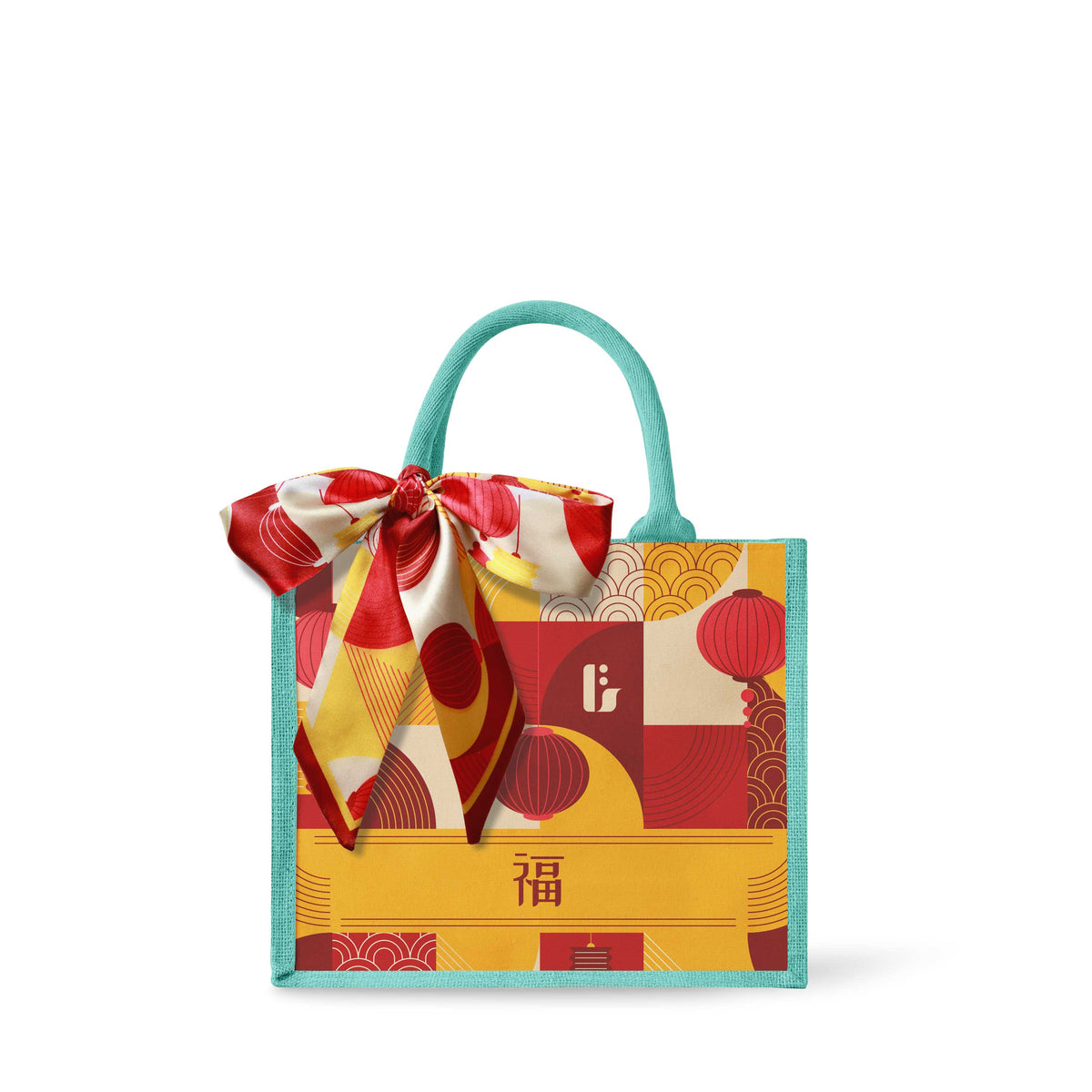Lunar Blessing (Red Design) Tote Bag