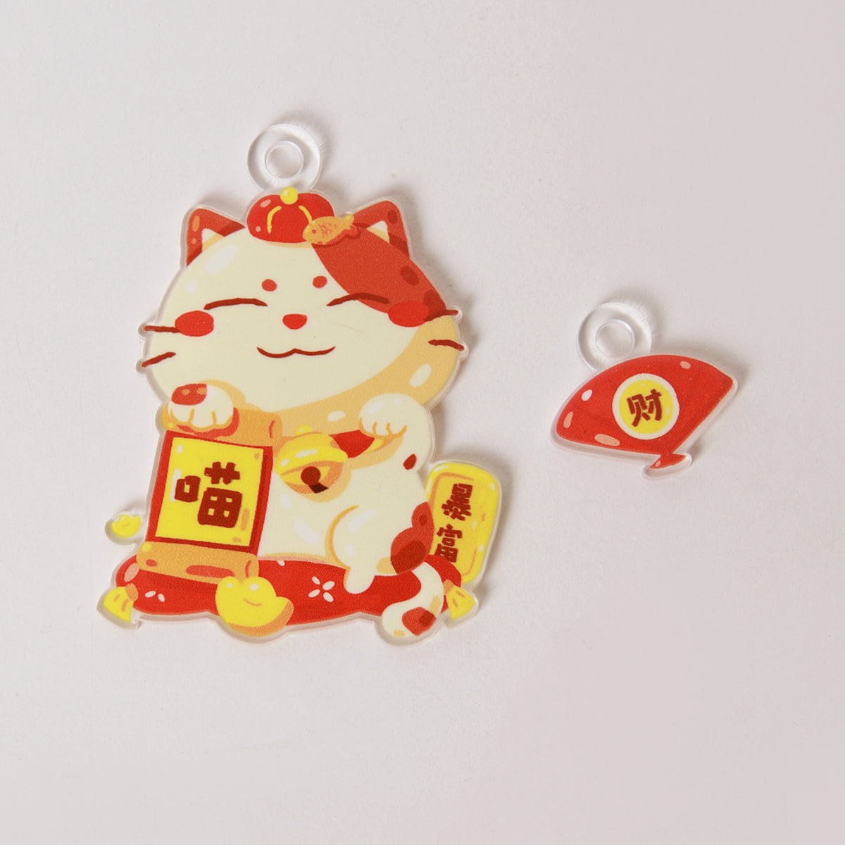 CNY Fa Cai Meow Keychain