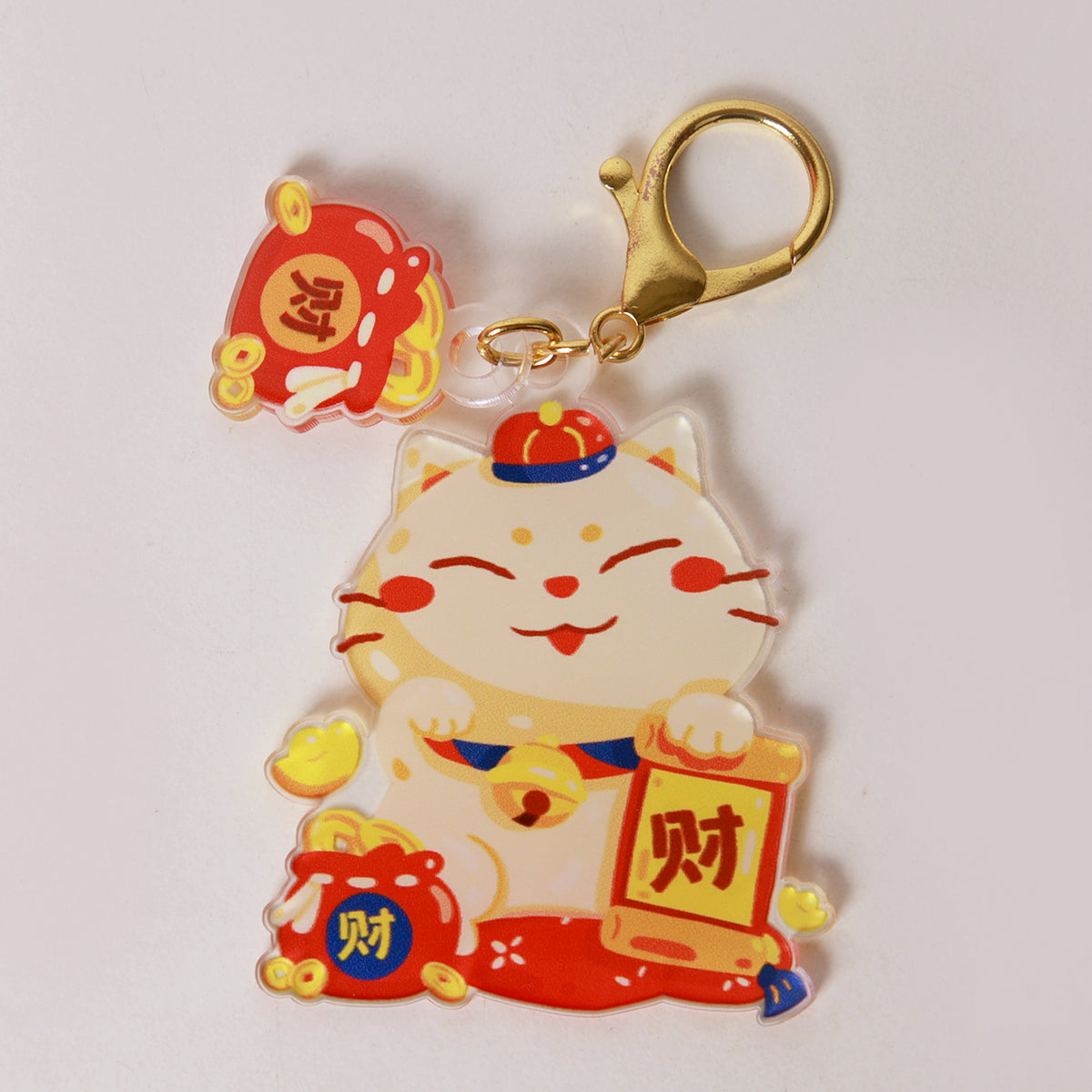CNY Fa Cai Meow Keychain