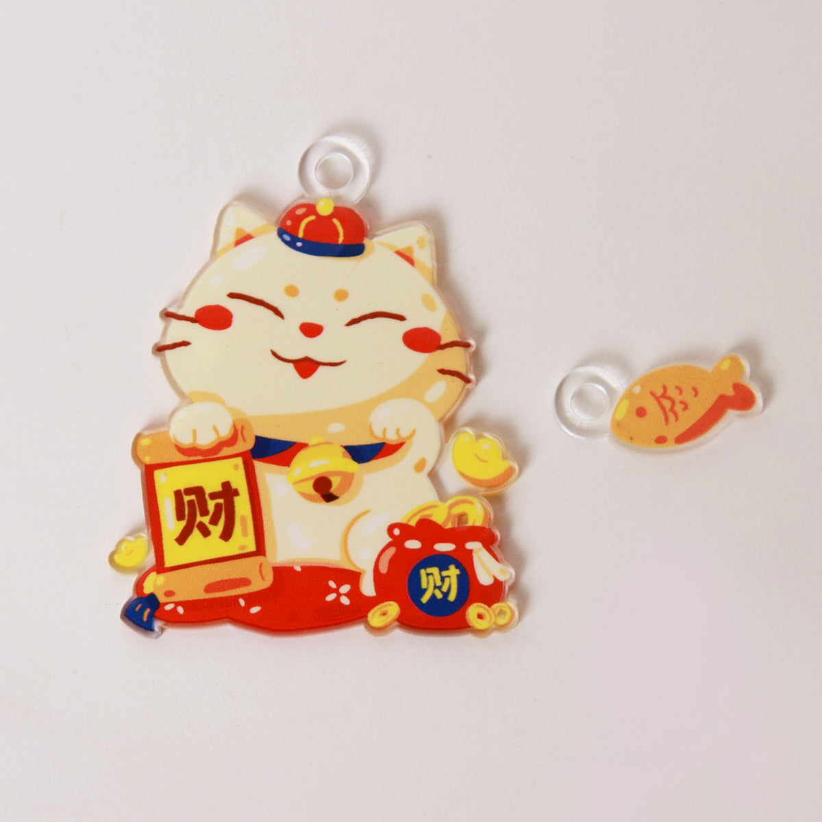 CNY Fa Cai Meow Keychain