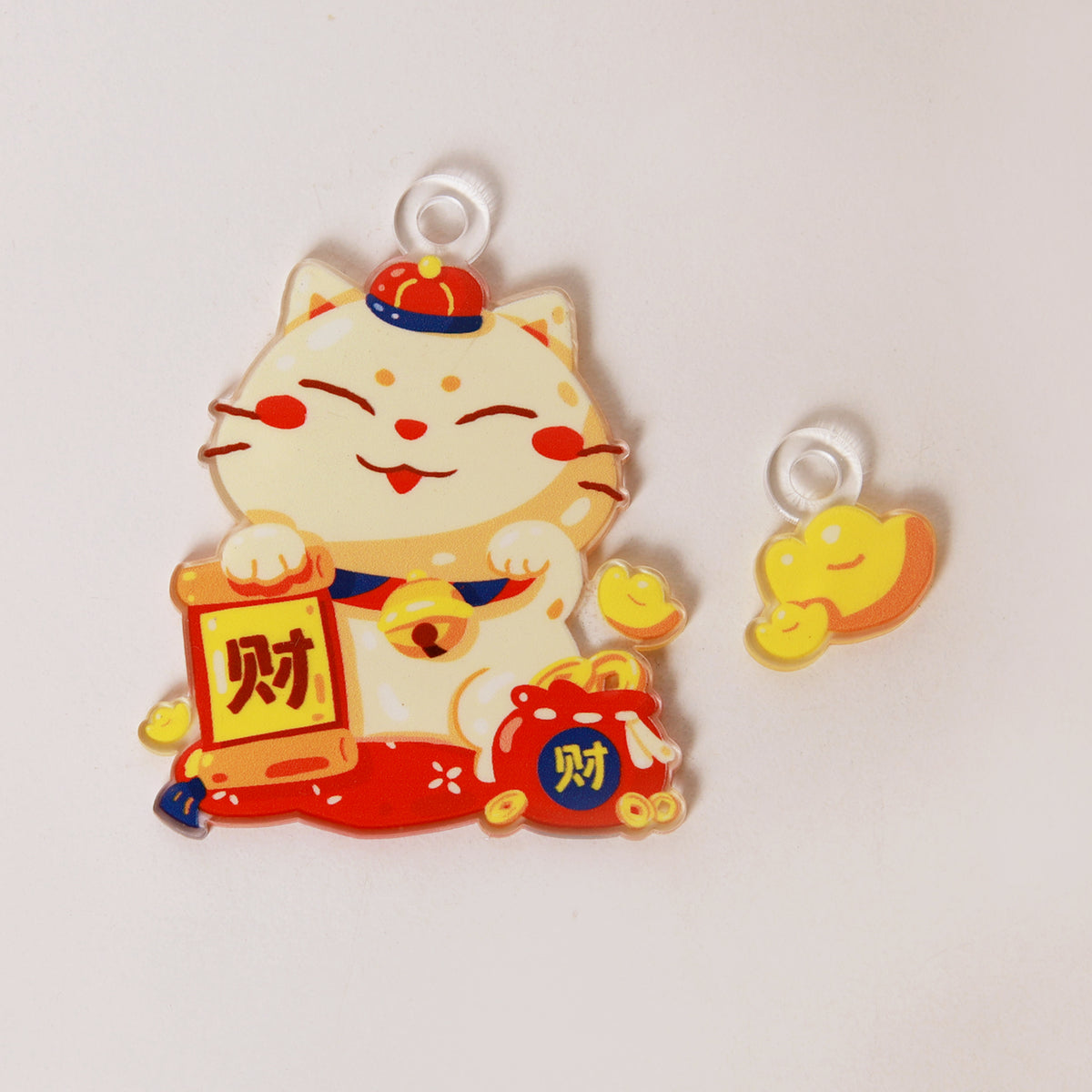 CNY Fa Cai Meow Keychain