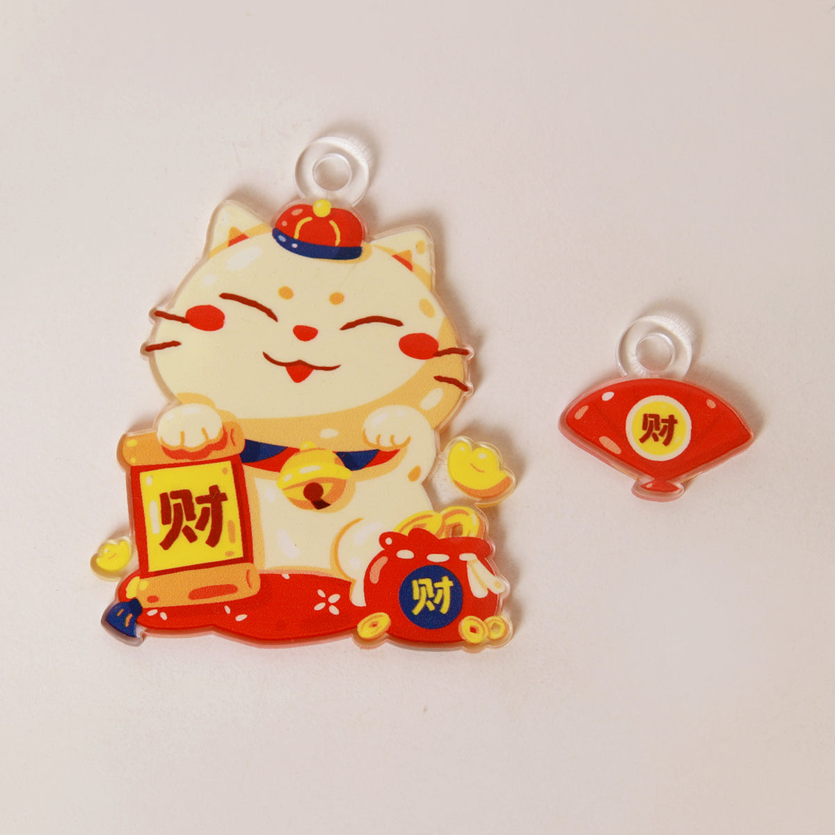 CNY Fa Cai Meow Keychain