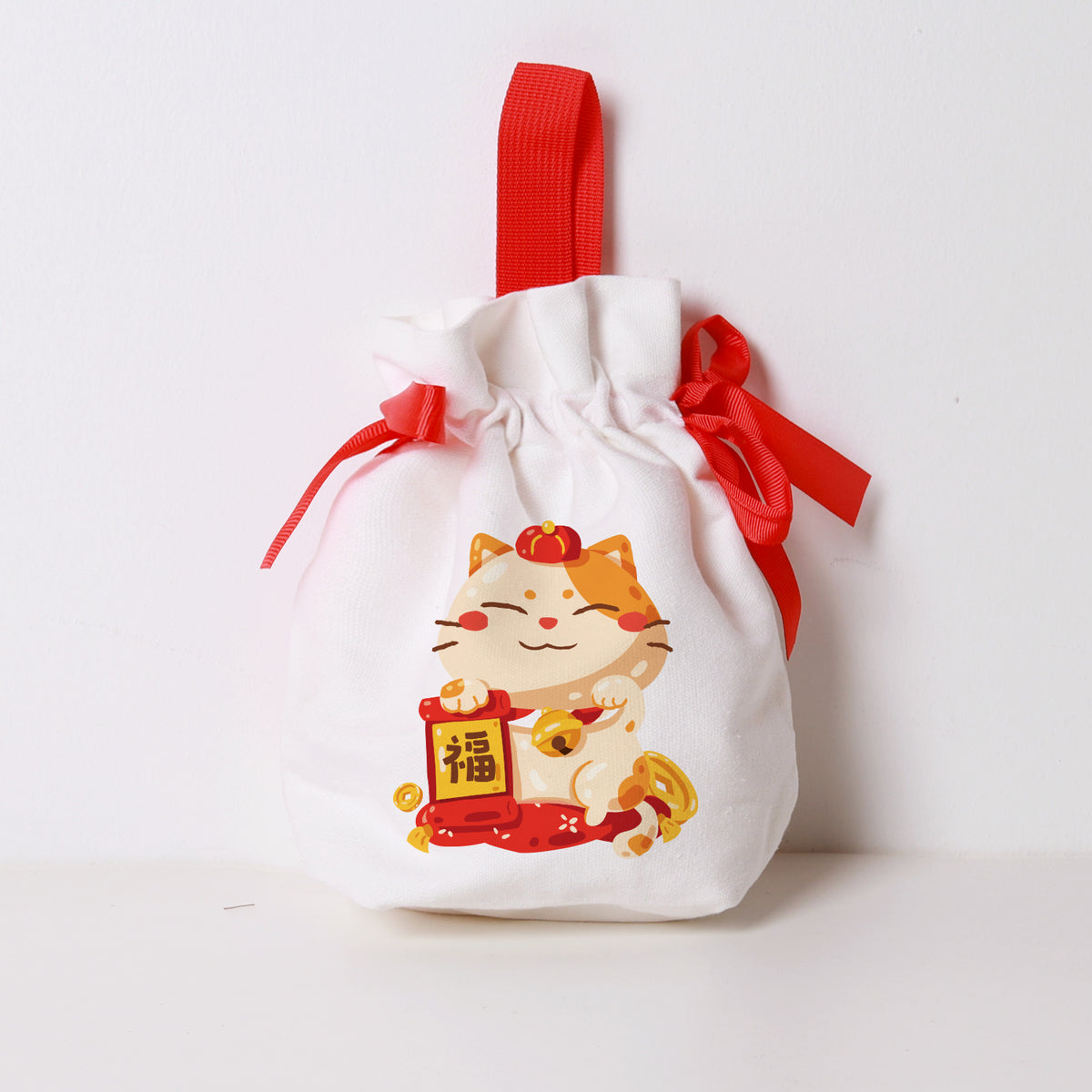 CNY Fur-tune Collection Ribbon Satchel