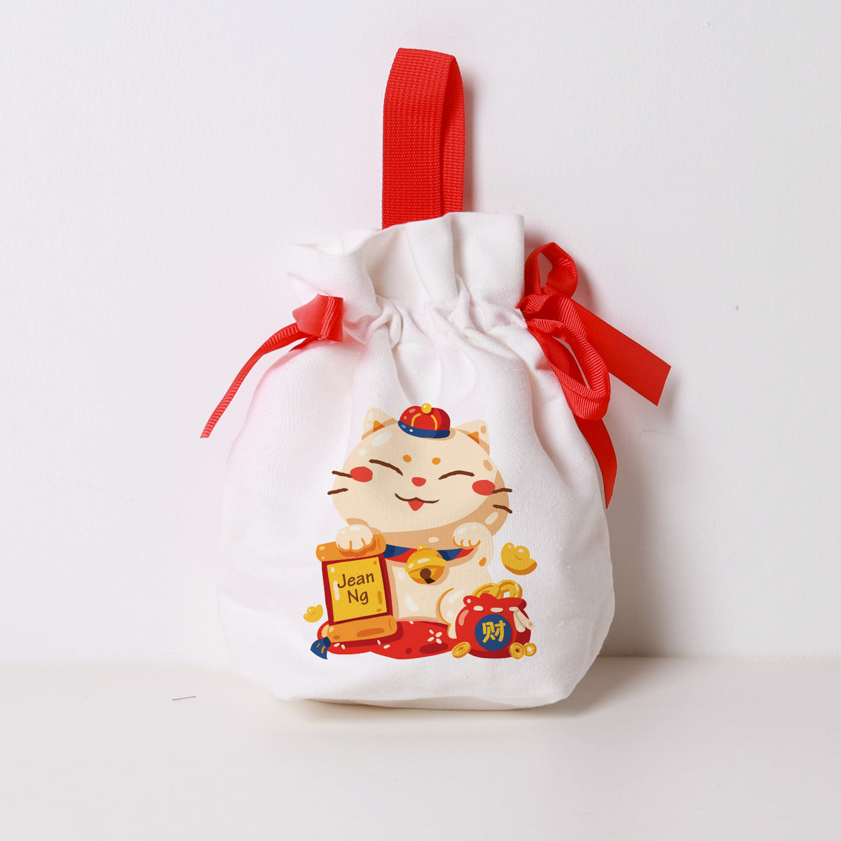 CNY Fur-tune Collection Ribbon Satchel