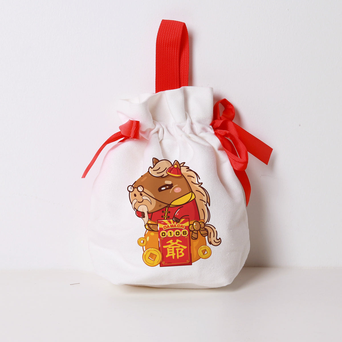 CNY Fur-tune Collection Ribbon Satchel