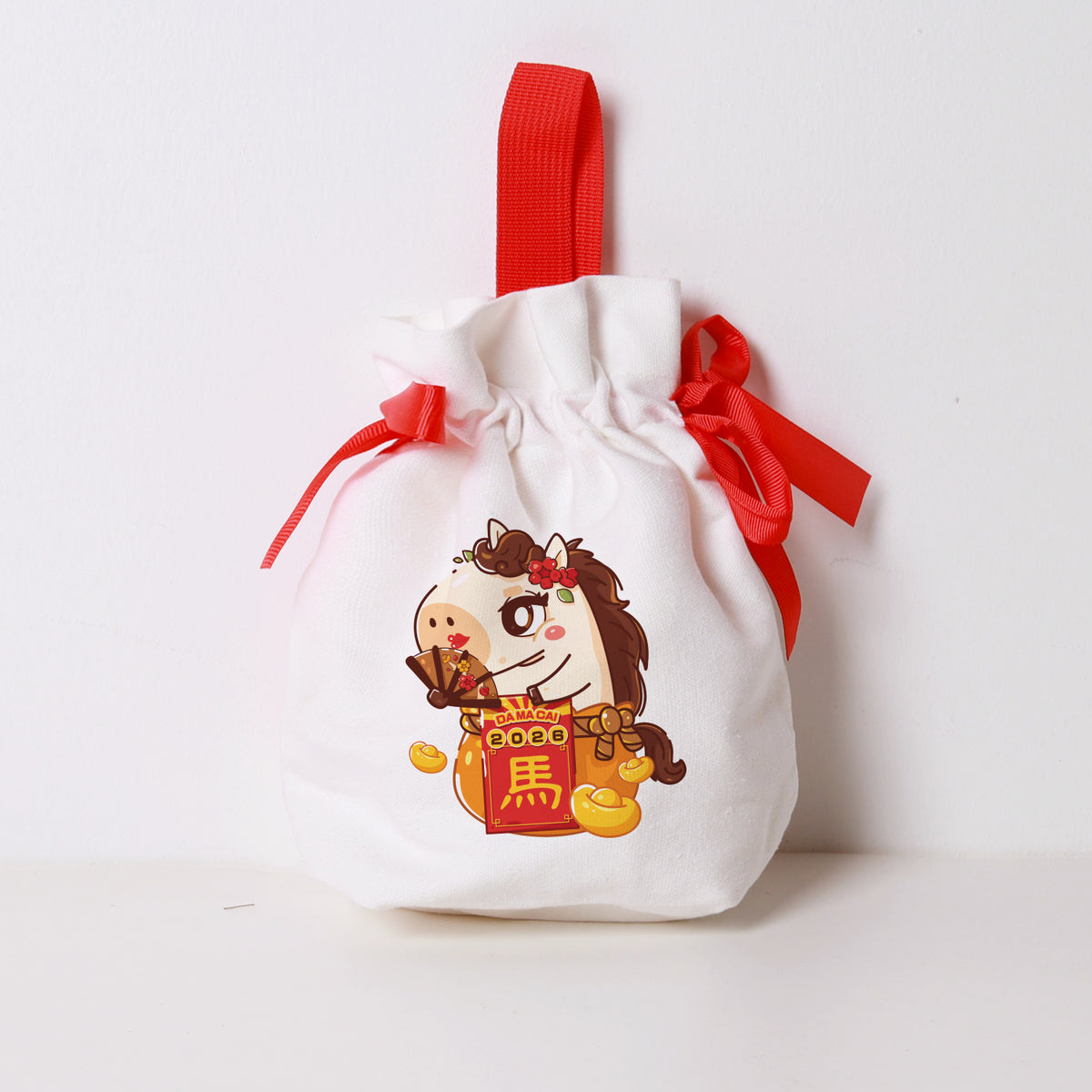 CNY Fur-tune Collection Ribbon Satchel