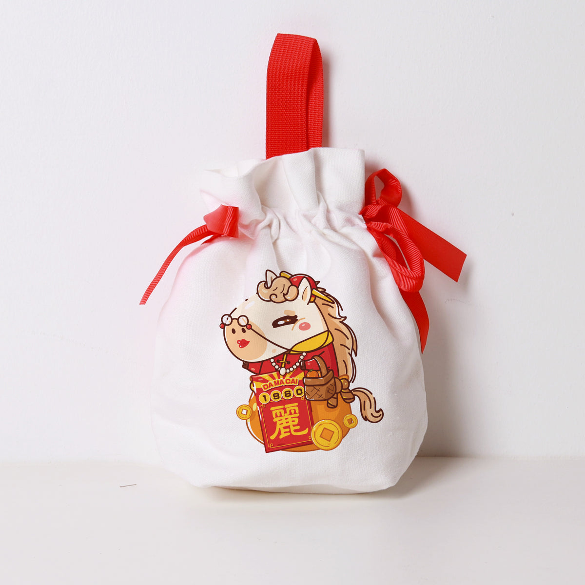 CNY Fur-tune Collection Ribbon Satchel