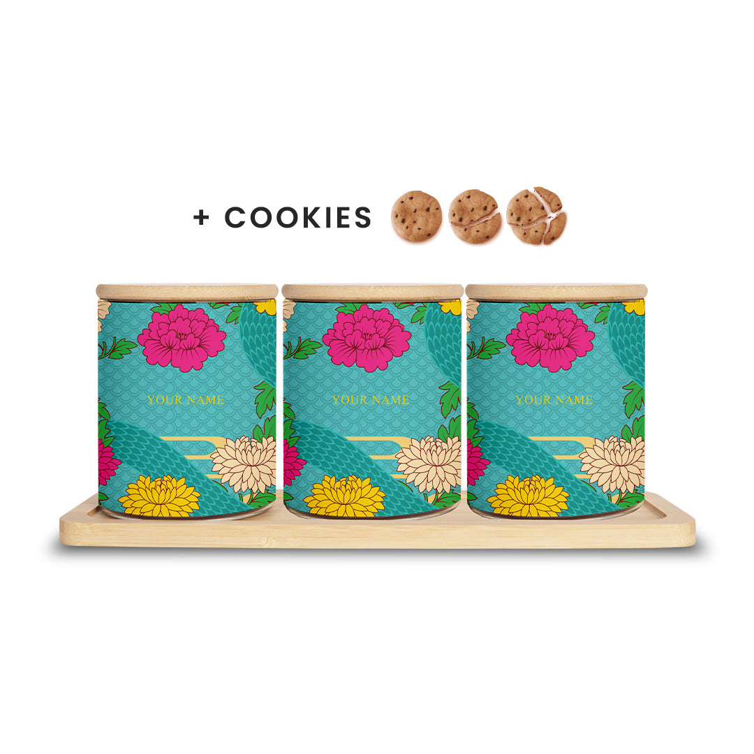 Floral Snake - Canister Gift Set