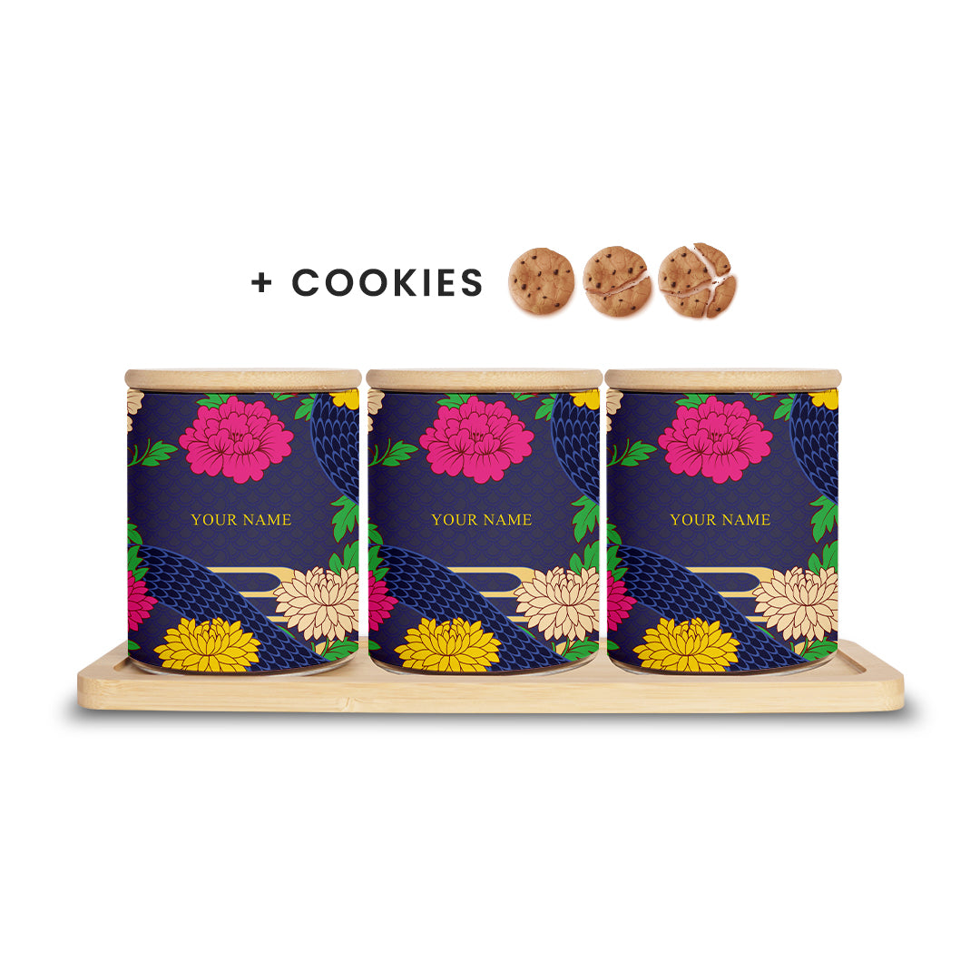 Floral Snake - Canister Gift Set