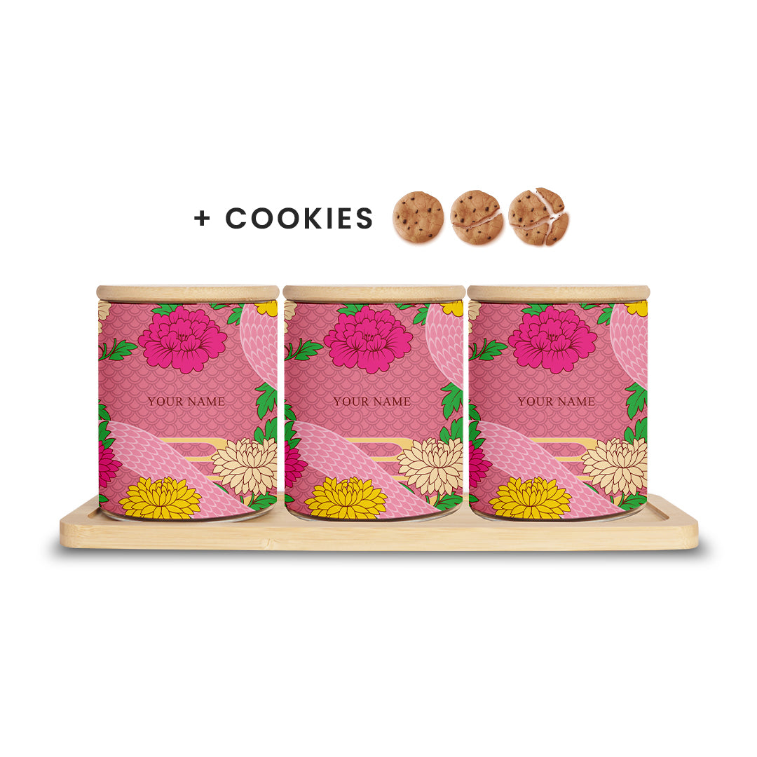 Floral Snake - Canister Gift Set
