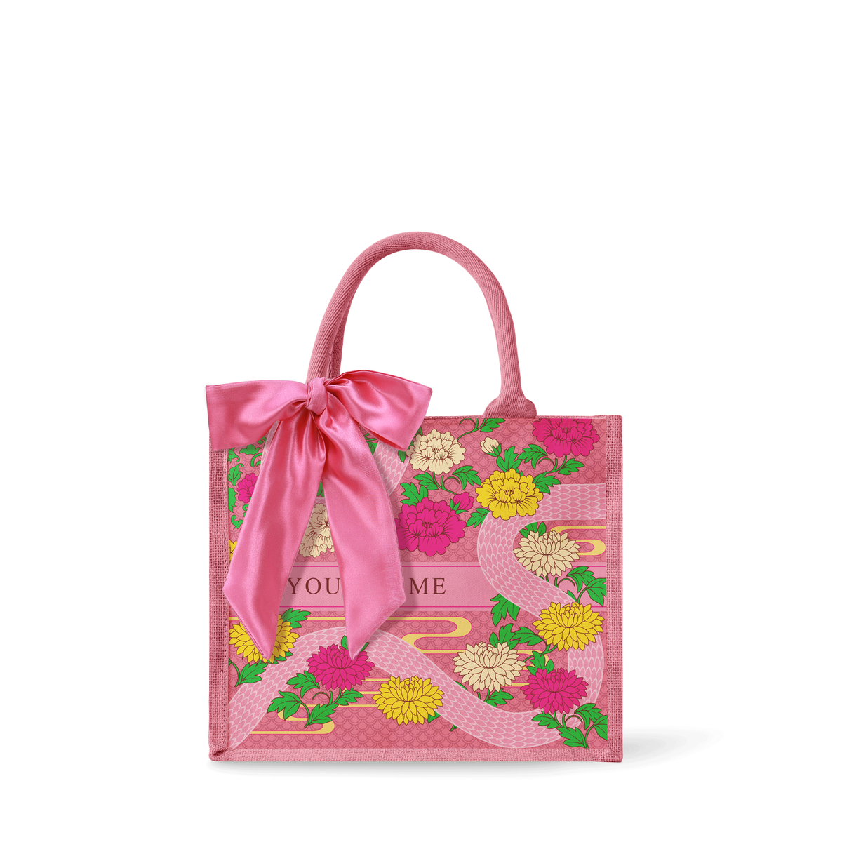 Floral Snake - Tote Bag