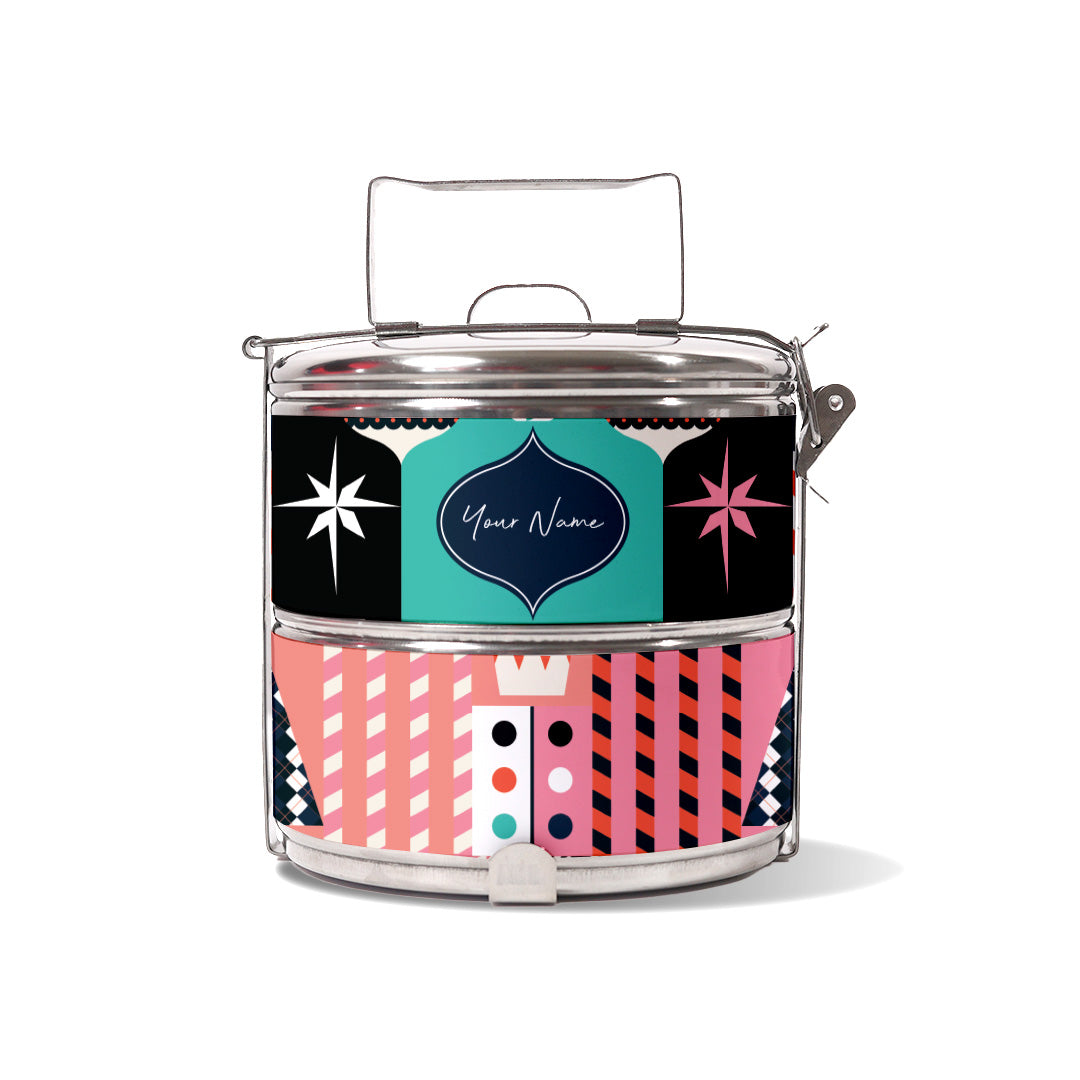 Frost Series - Lunch Tote Bag with Two-Tier Tiffin Carrier