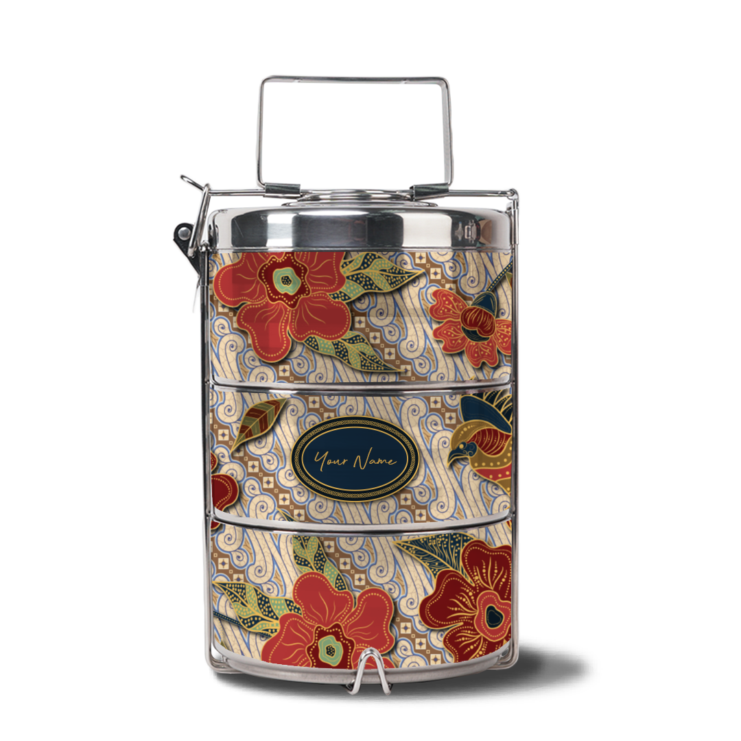 Gusti Dewi Series - Three-Tier Tiffin Carrier