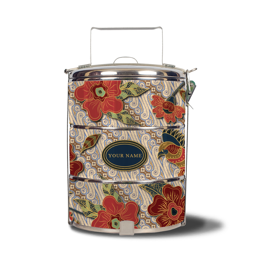 Gusti Dewi Series - Three-Tier Tiffin Carrier