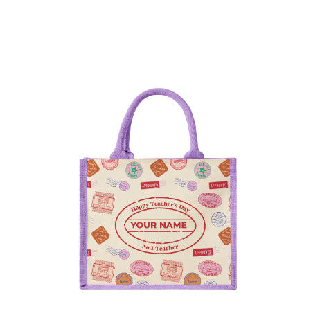 FAMSY Teacher's Day 2026 STAMP Design - Teacher's Essential Jutebag