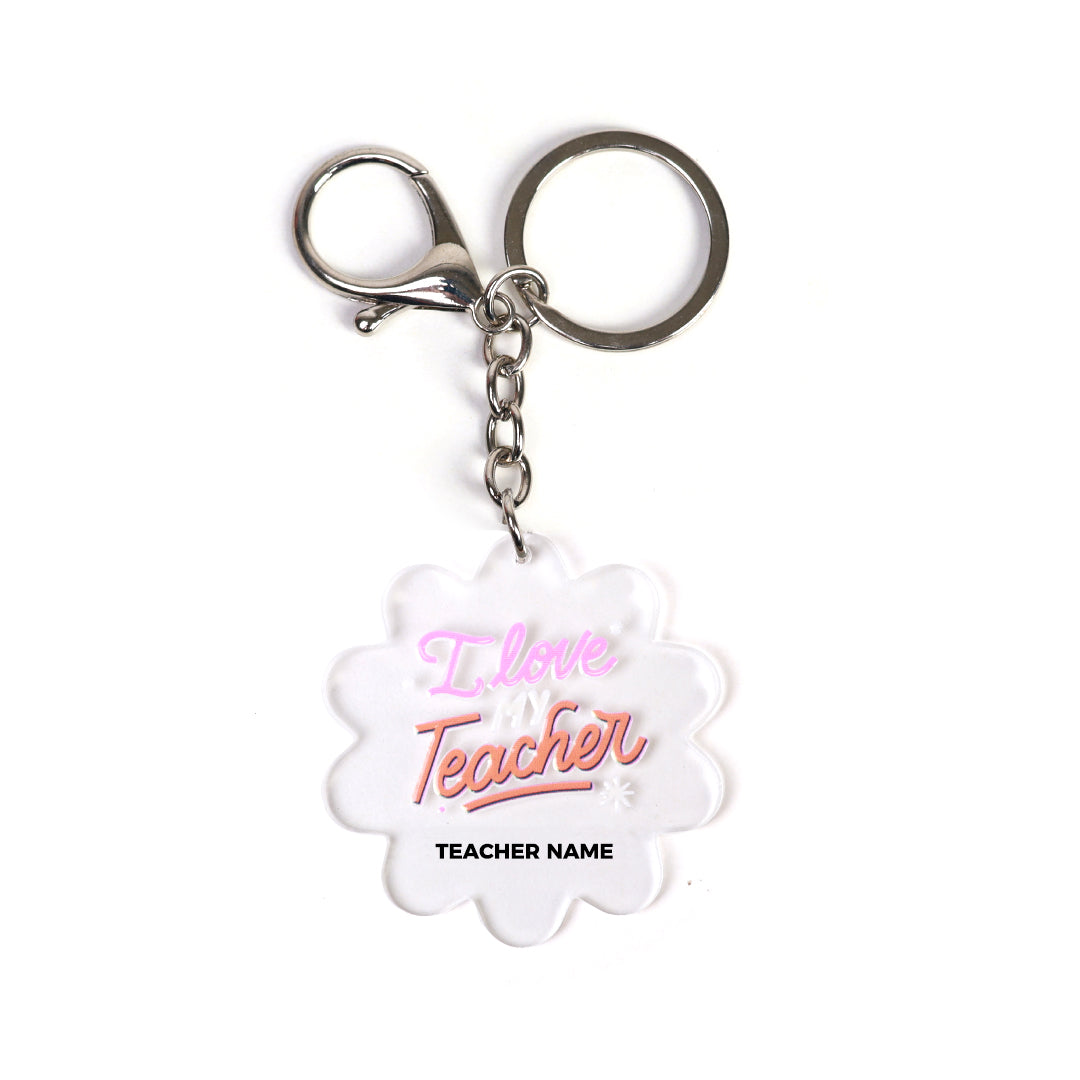 I Love My Teacher - Acrylic Keychain