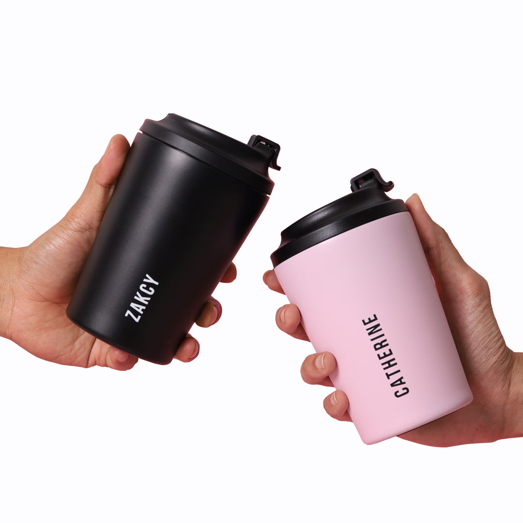 Bubblegum Pink Kopi Cup  - Vertical Font