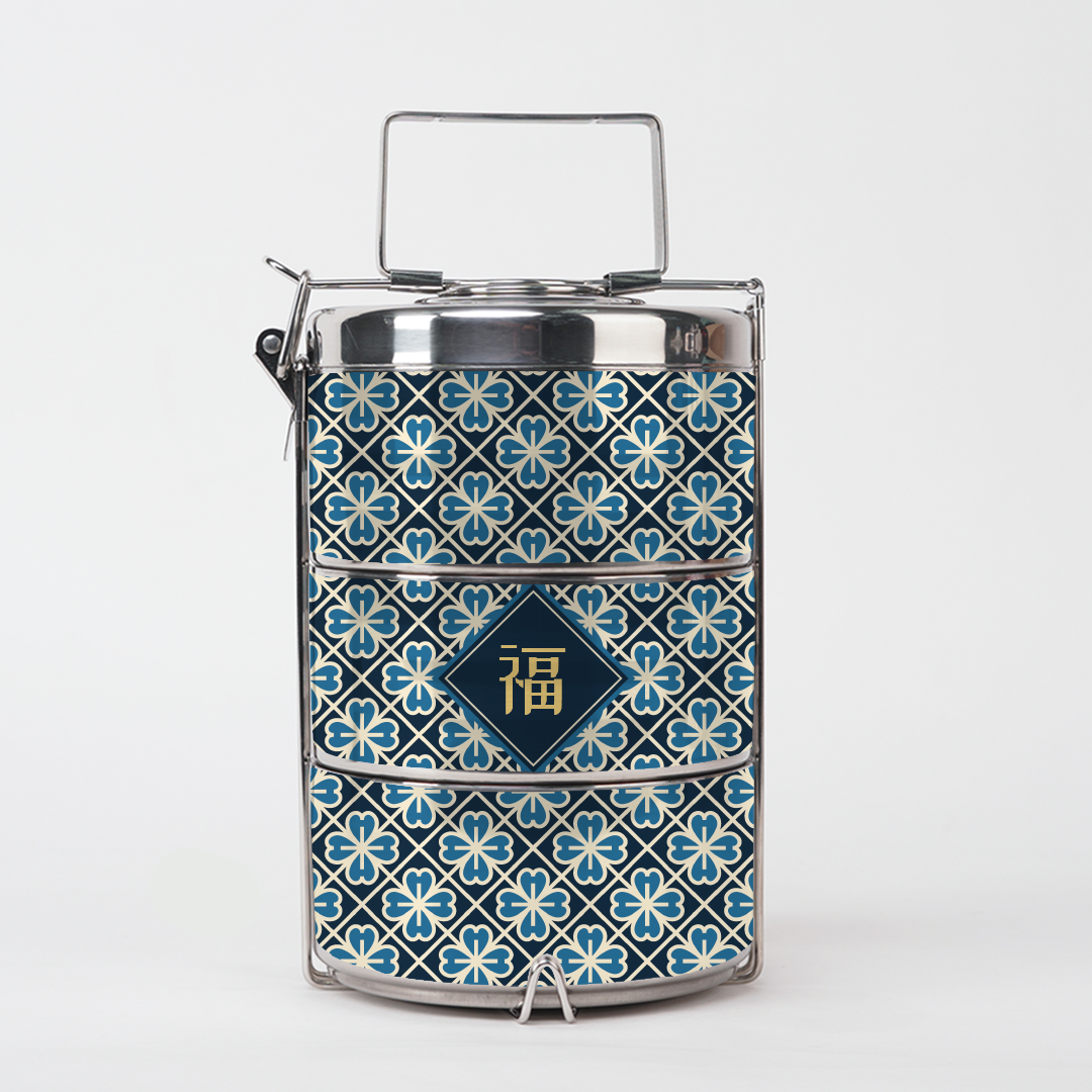 Lucky Jade - Three-Tier Tiffin Carrier