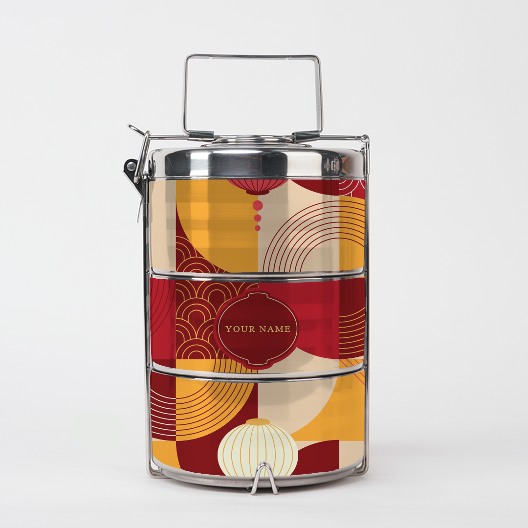Lunar Blessing - Three-Tier Tiffin Carrier