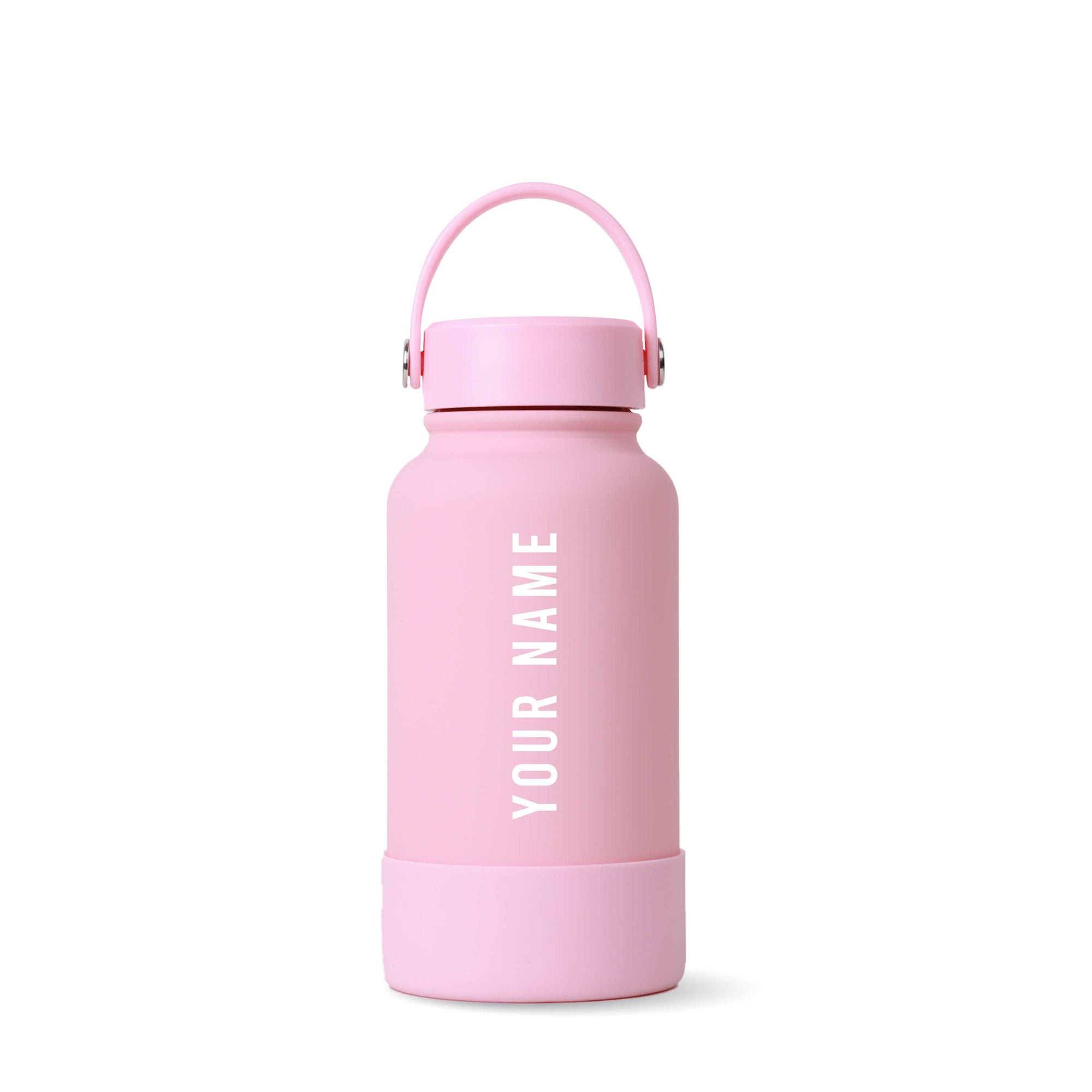 Pink Omi Thermos Bottle - Vertical Font