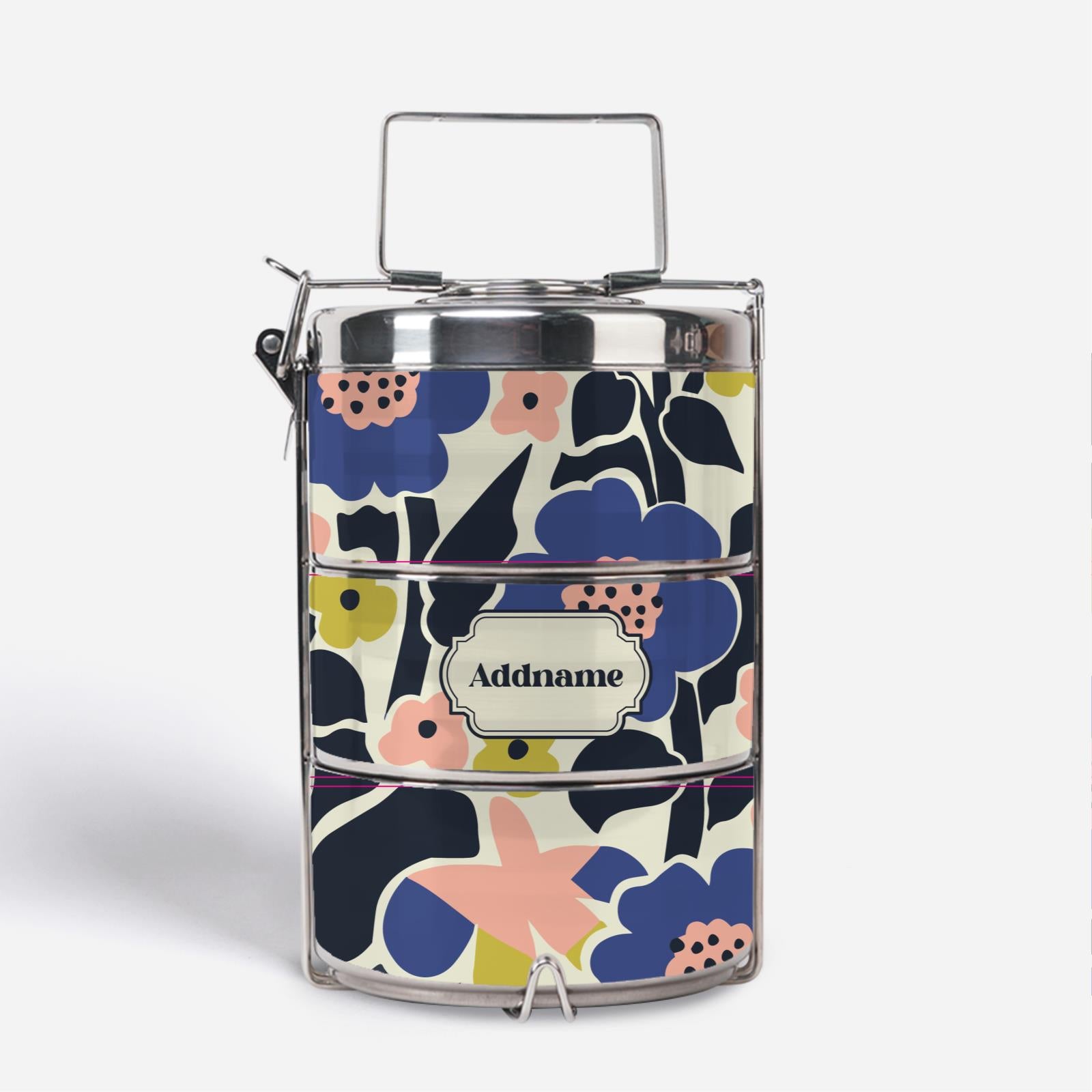 Navian Series - Navy Blue Tiffin Carrier Hustle Bright