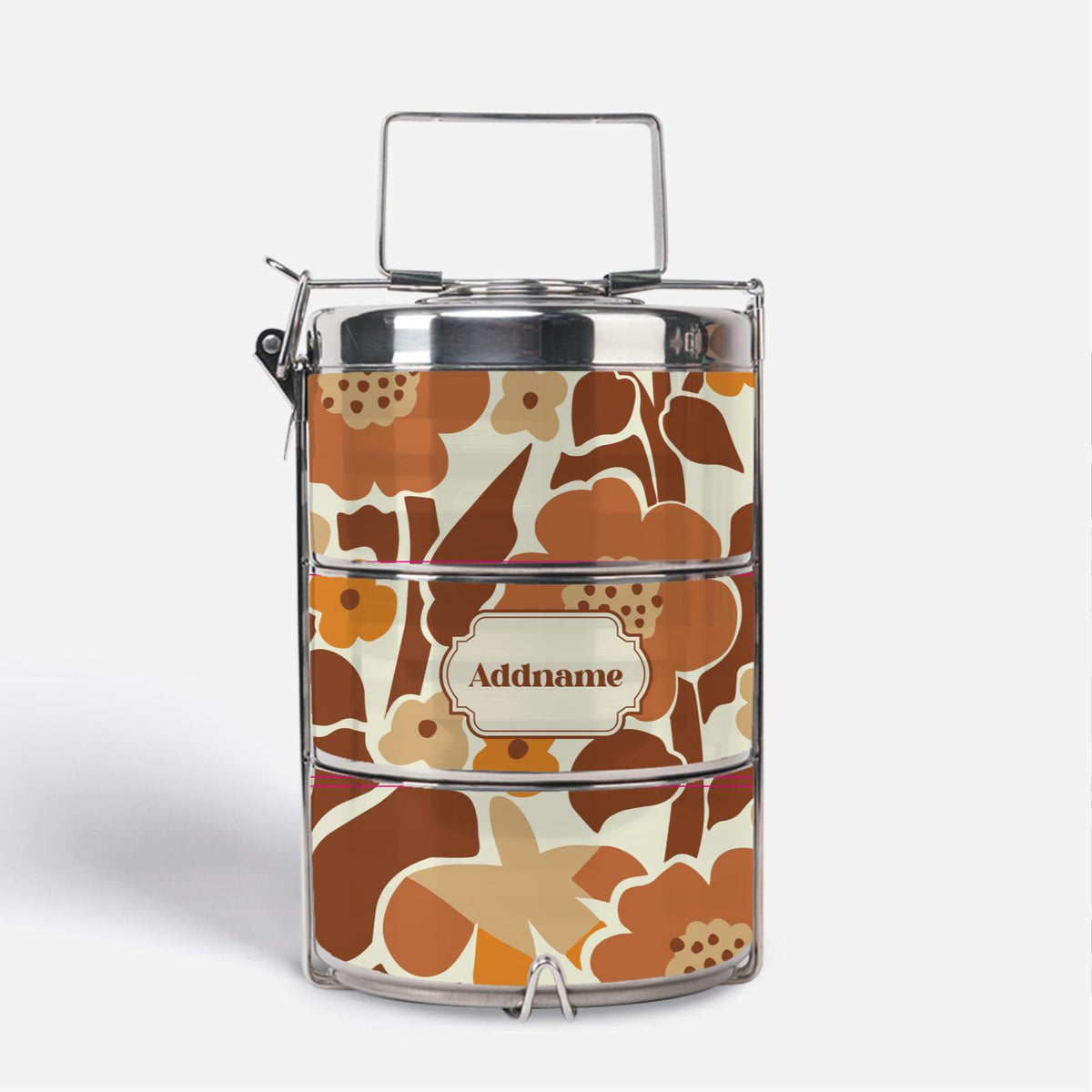 Navian Series - Brown Tiffin Carrier Hustle Bright