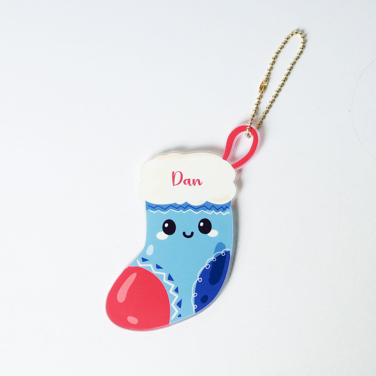 Christmas Acrylic  Xmas Hanging Christmas Sock Ornament/Keychain