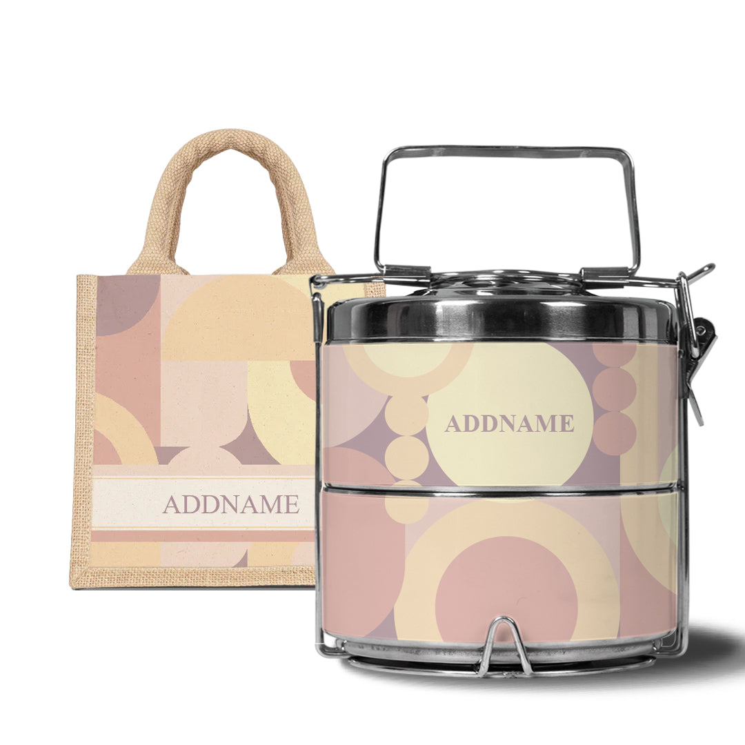 Ryn Series - Markisa - Lunch Tote Bag with Two-Tier Tiffin Carrier