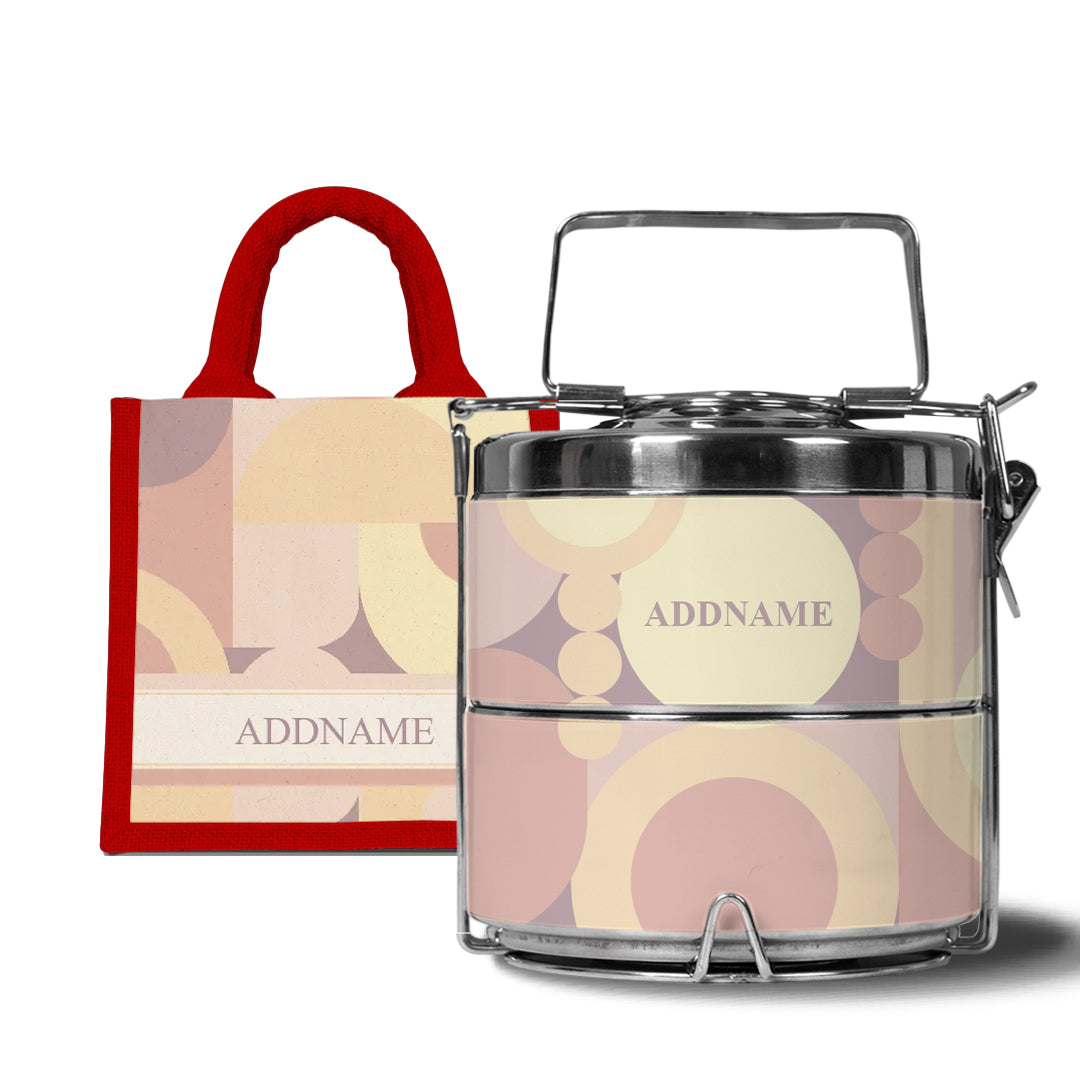 Ryn Series - Markisa - Lunch Tote Bag with Two-Tier Tiffin Carrier