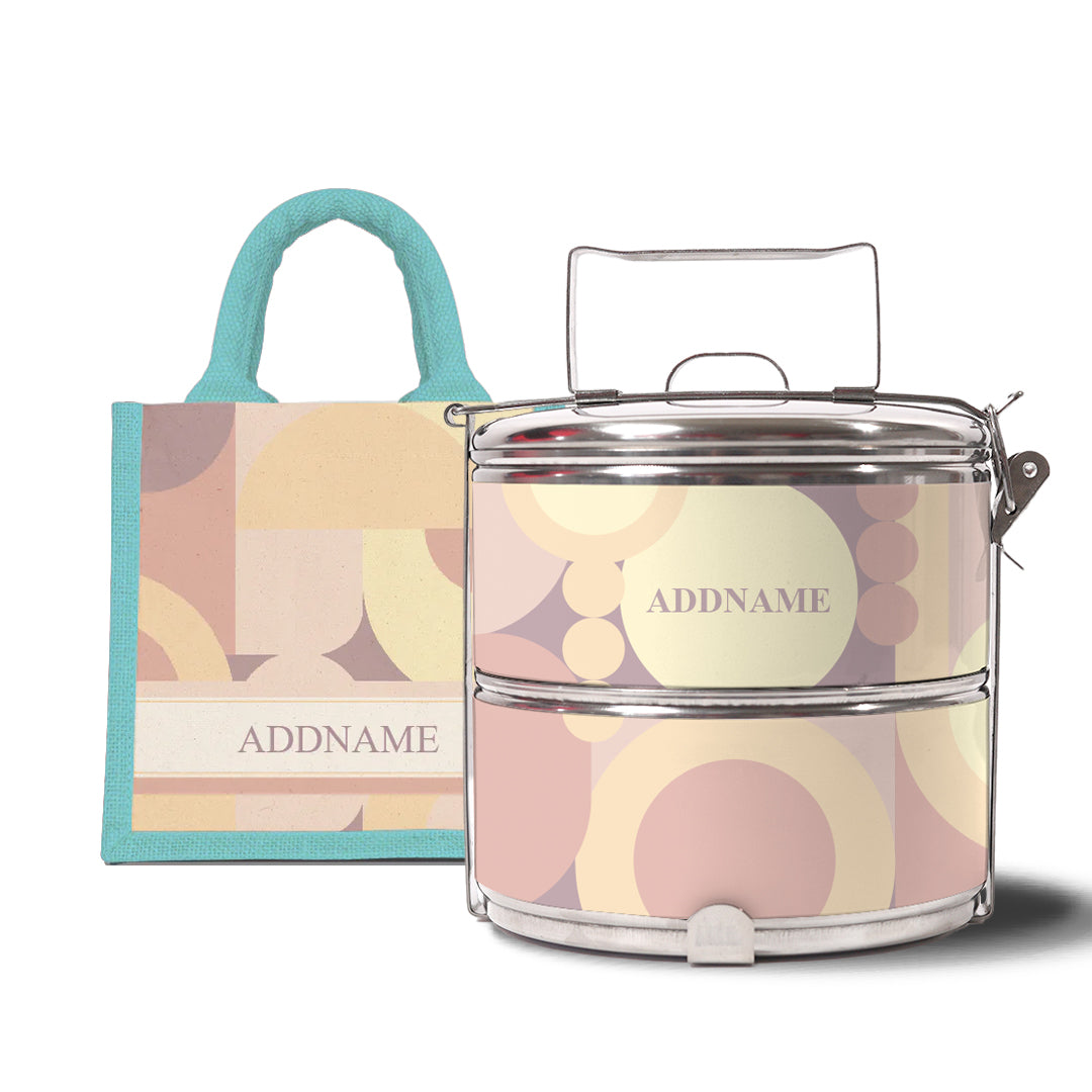 Ryn Series - Markisa - Lunch Tote Bag with Two-Tier Tiffin Carrier