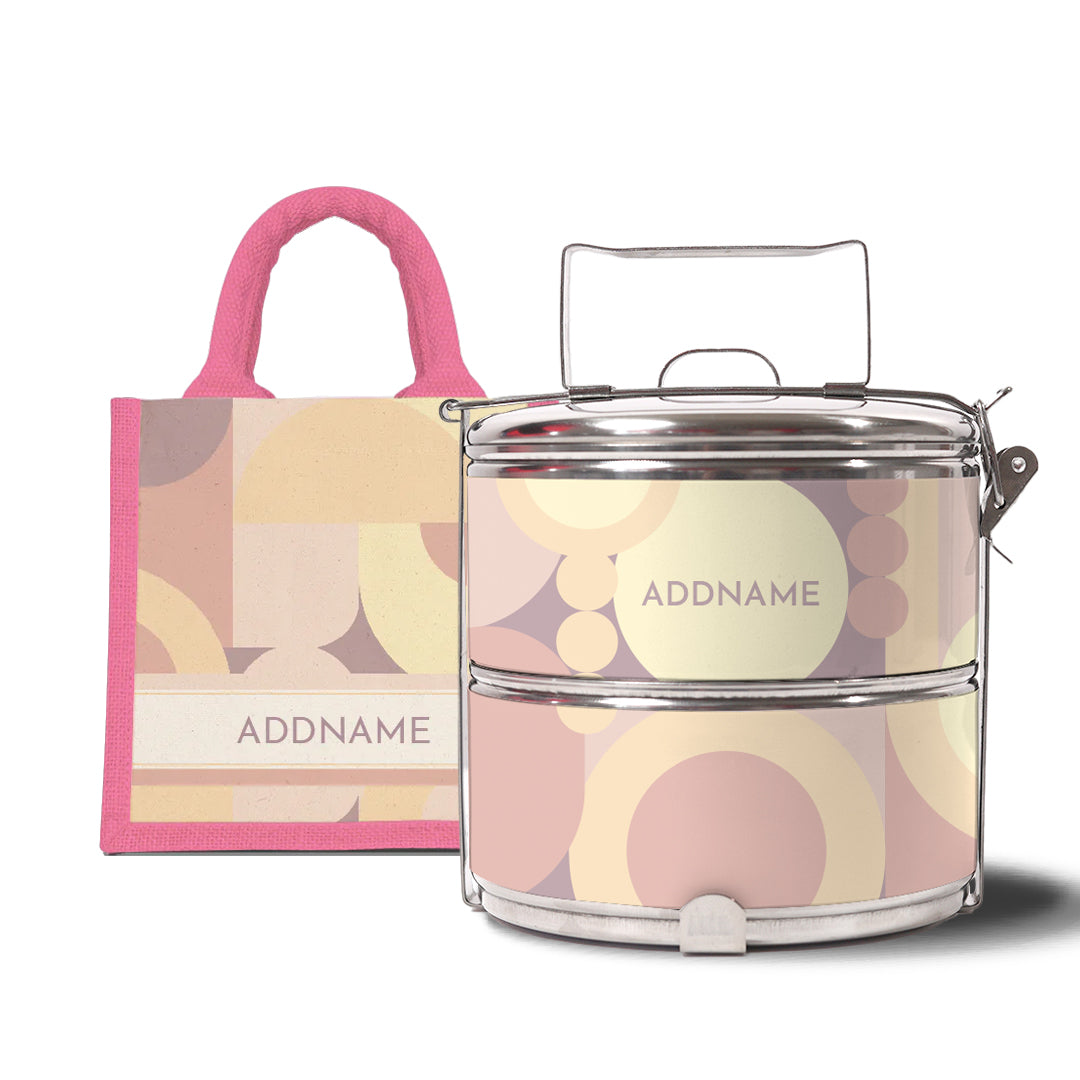 Ryn Series - Markisa - Lunch Tote Bag with Two-Tier Tiffin Carrier