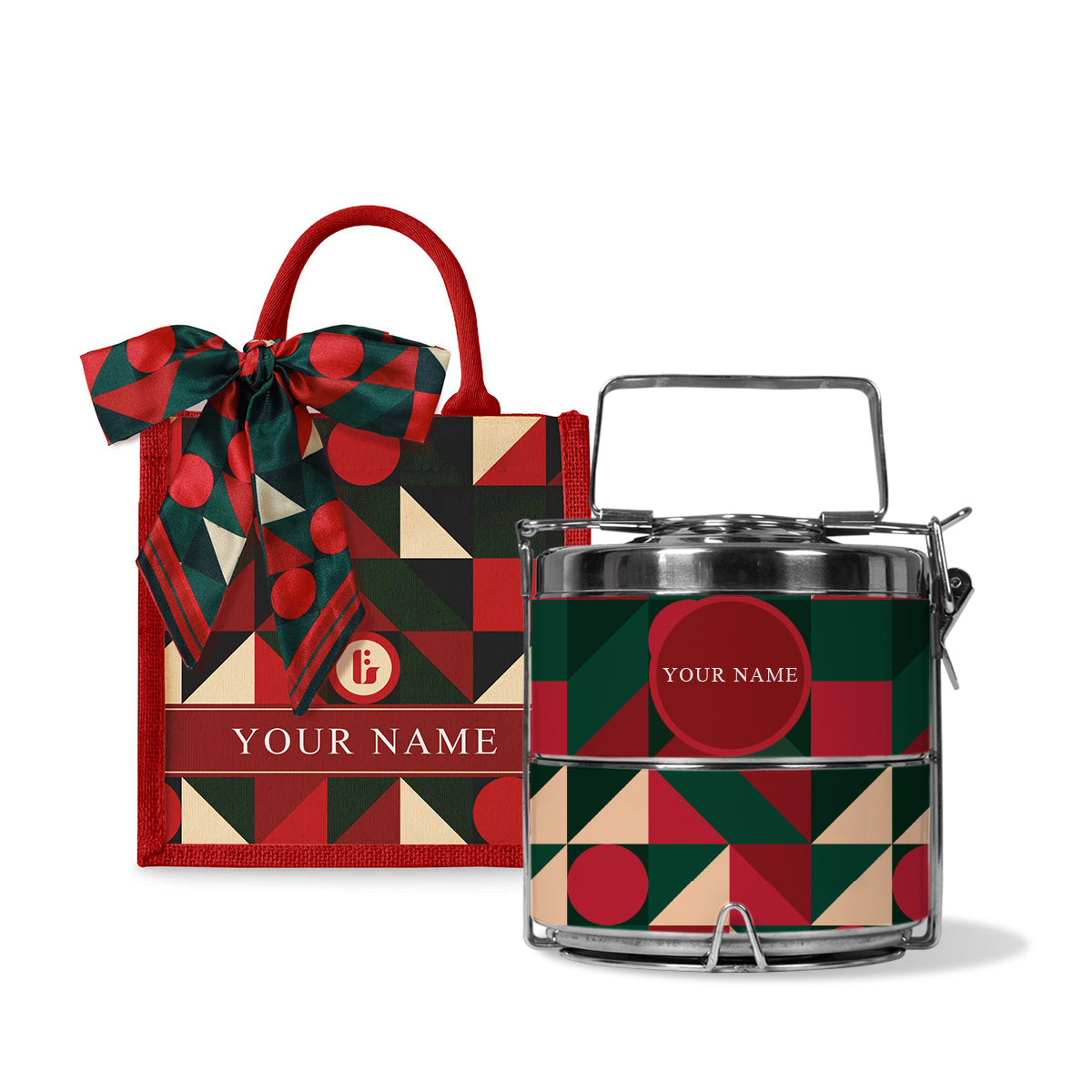 Magical Series - Lunch Tote Bag with Two-Tier Tiffin Carrier