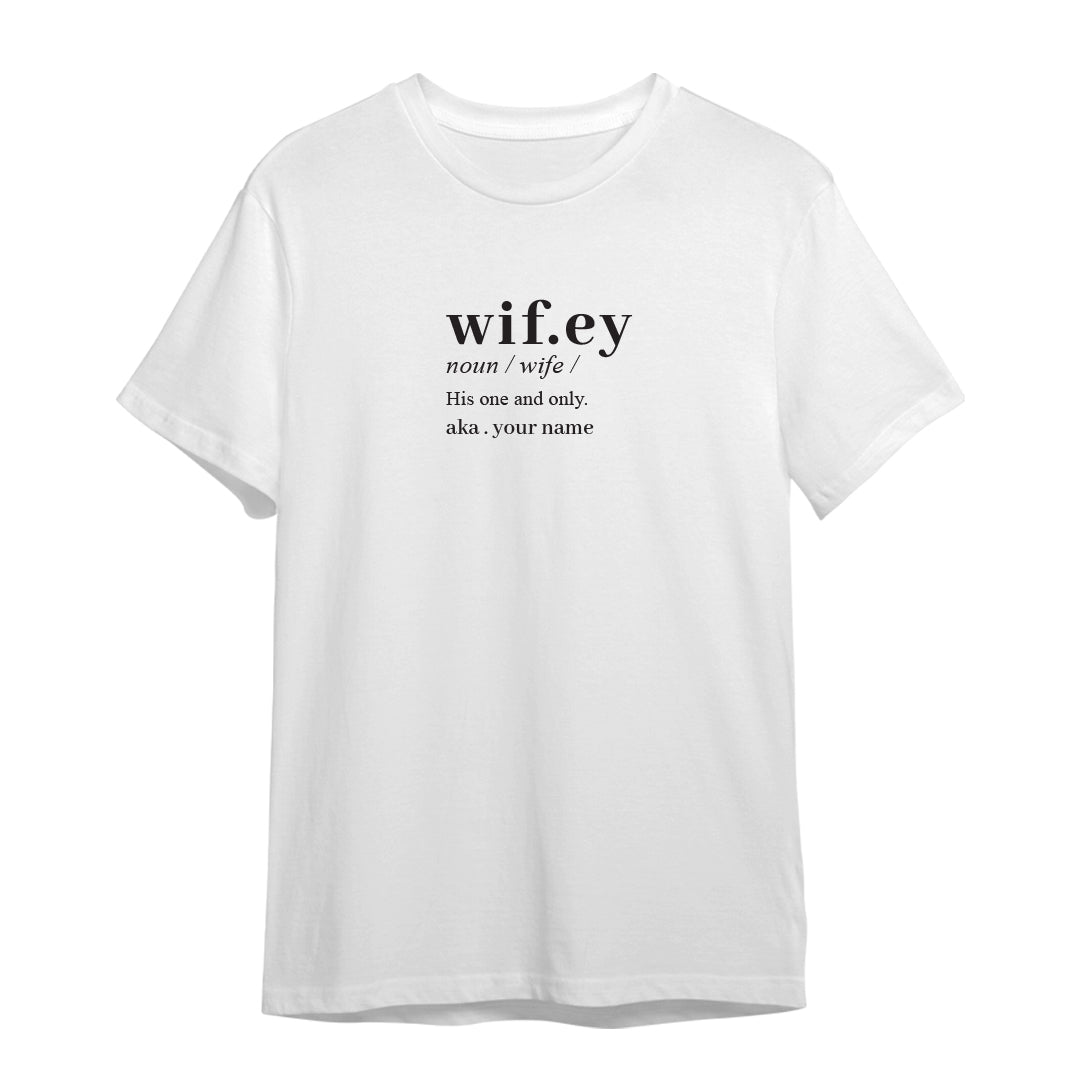 Couple Series “Married Wife” Premium Unisex T-Shirt (Add Name)