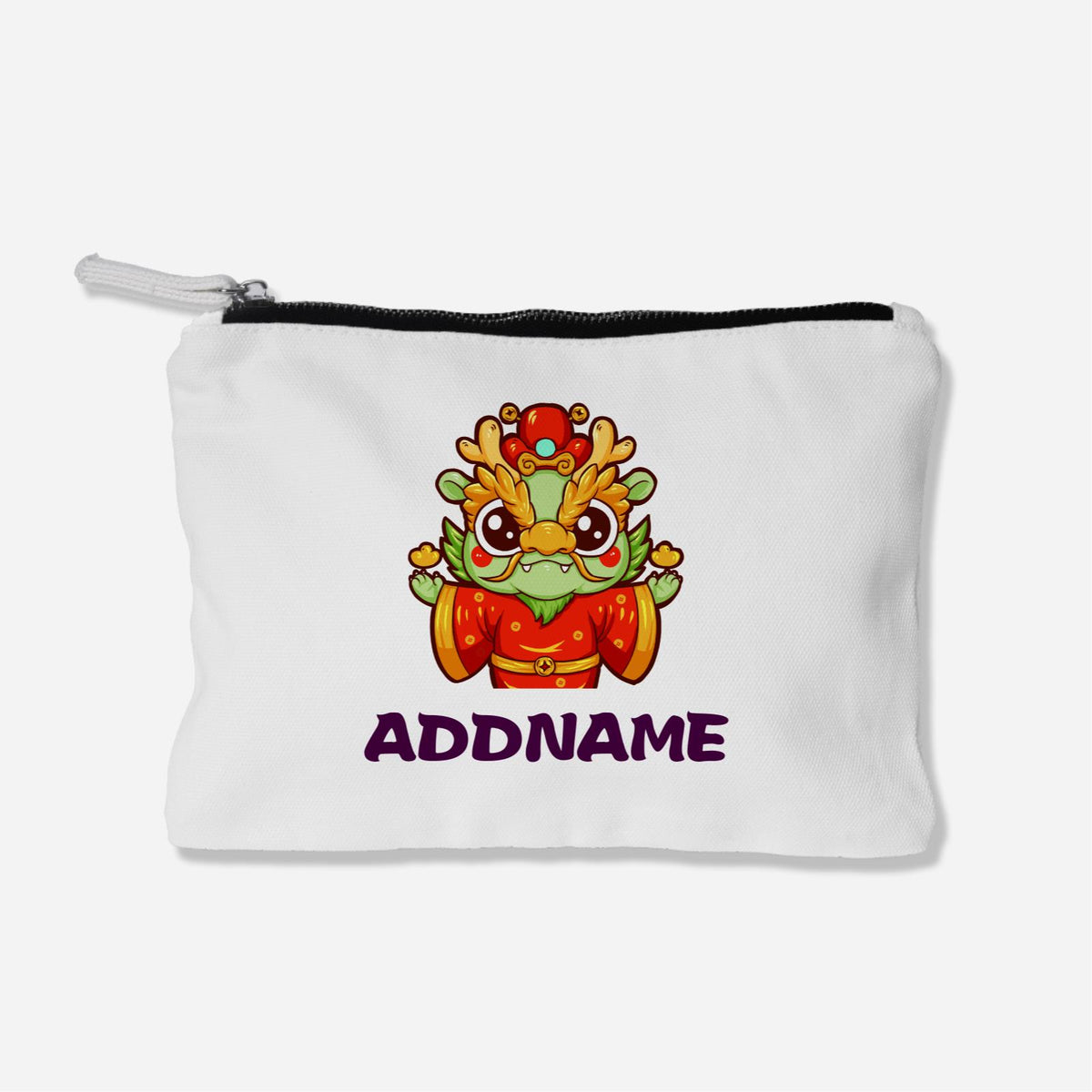 CNY Fortune God Dragon Zipper Pouch