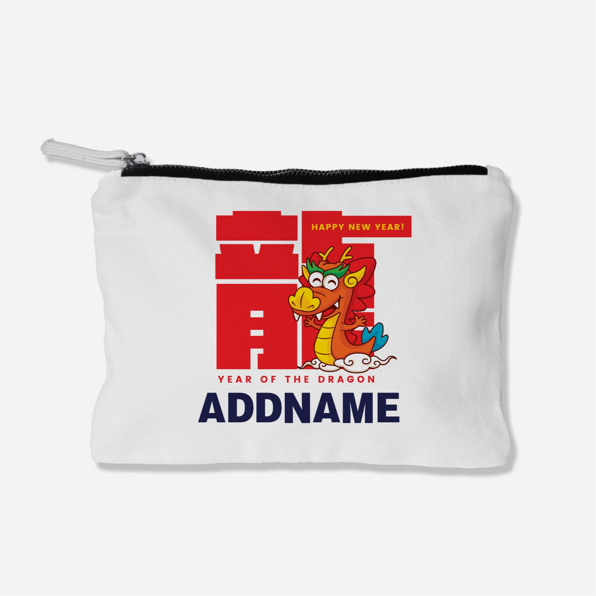 CNY Year of Dragon Zipper Pouch