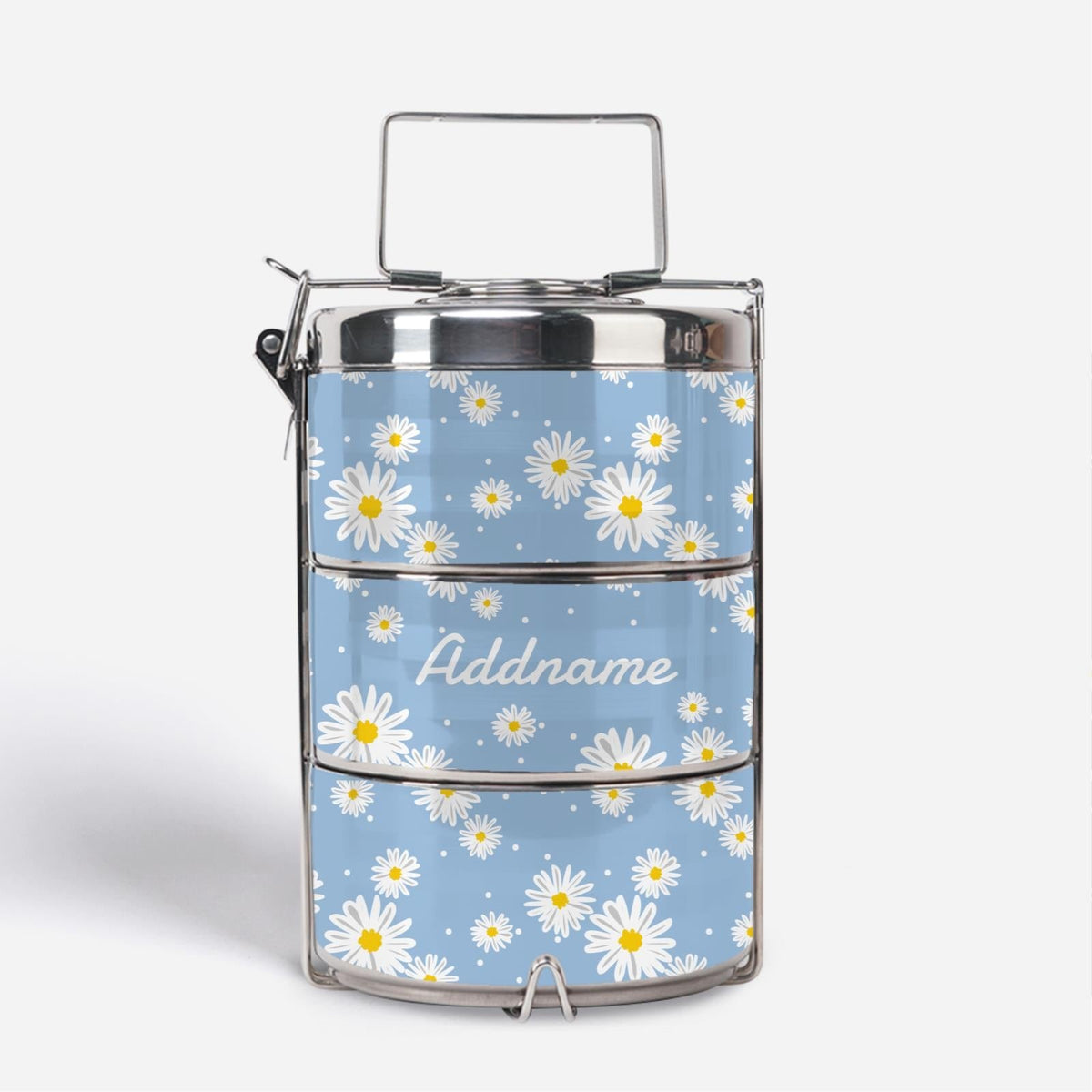 Daisy Series - Frost - Three-Tier Tiffin Carrier